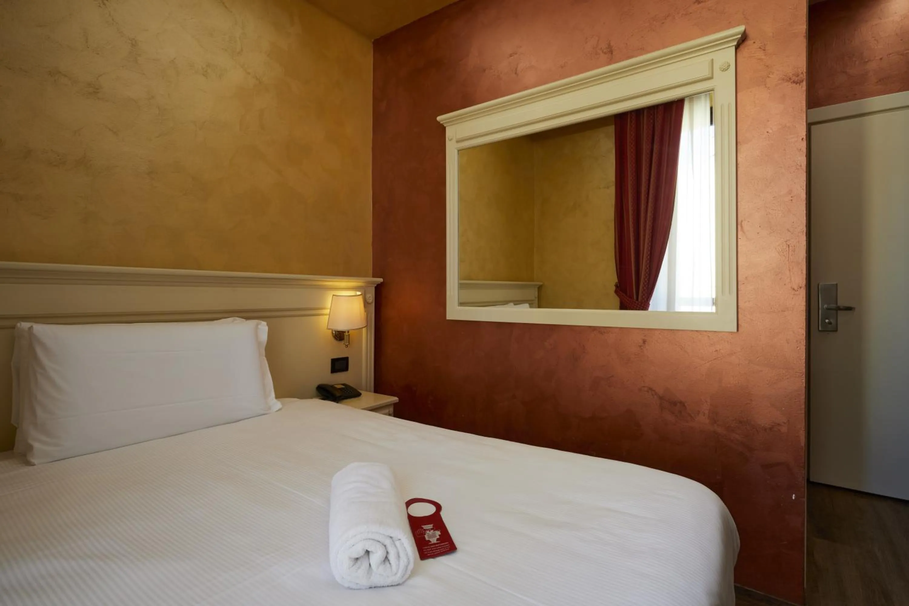 Decorative detail, Bed in Hotel Galimberti