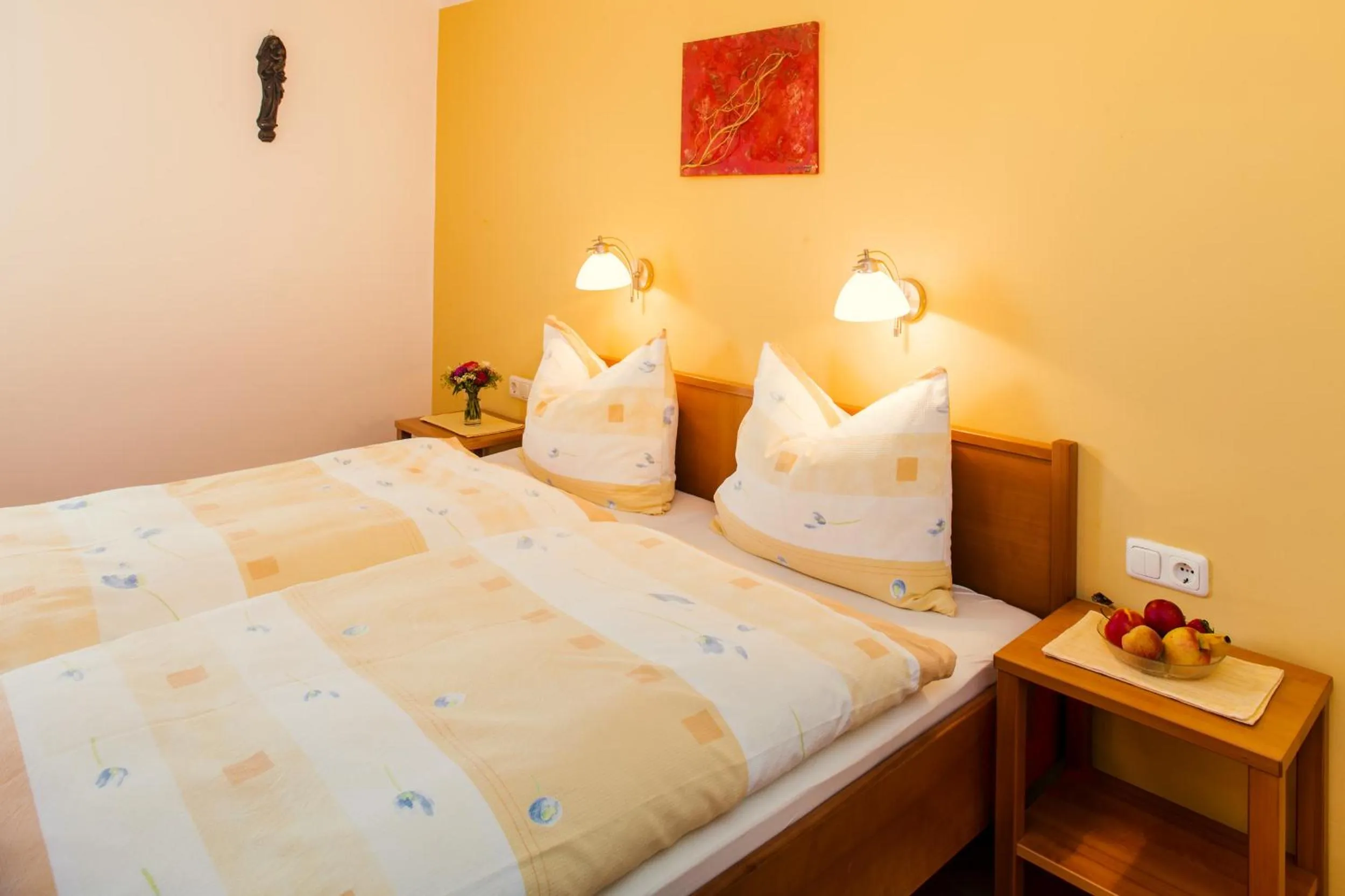 Bedroom, Bed in Pension Anna