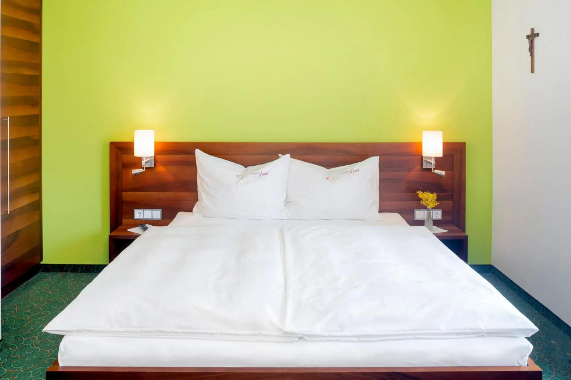 Bedroom, Bed in Pension Anna