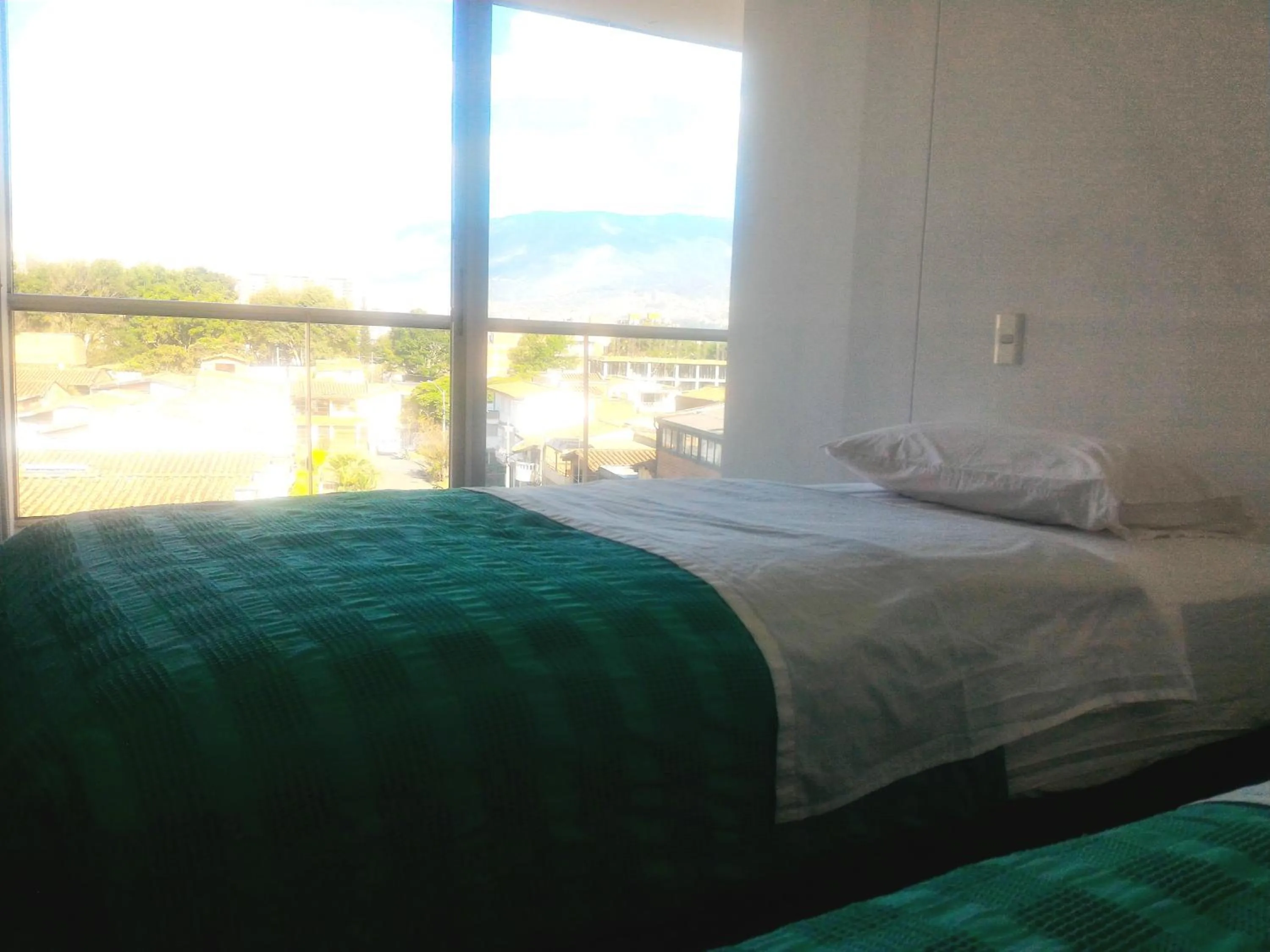 Decorative detail, Bed in Hotel CSI Medellín