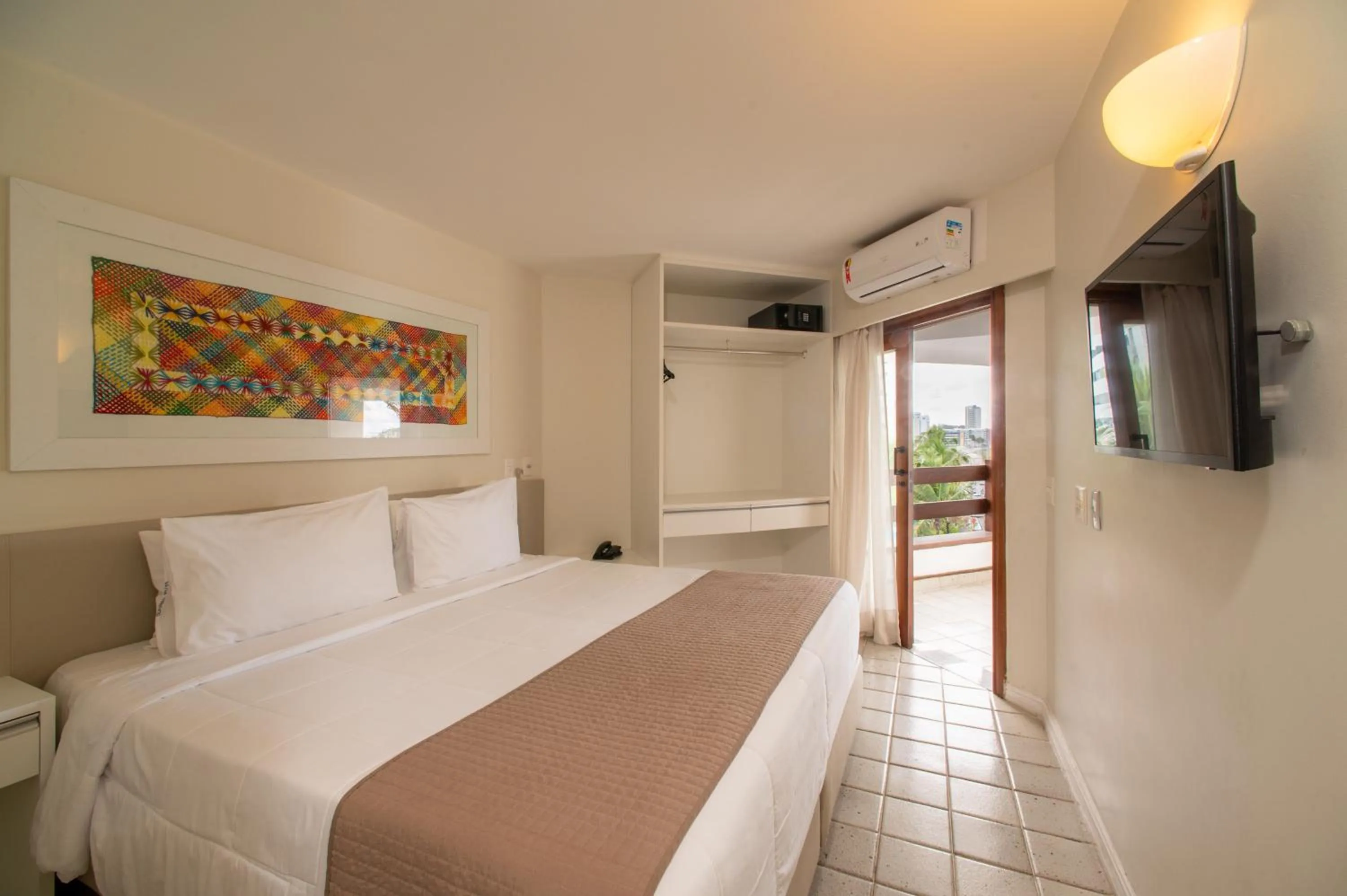 Bed in Jatiúca Suites Resort by Slaviero Hotéis