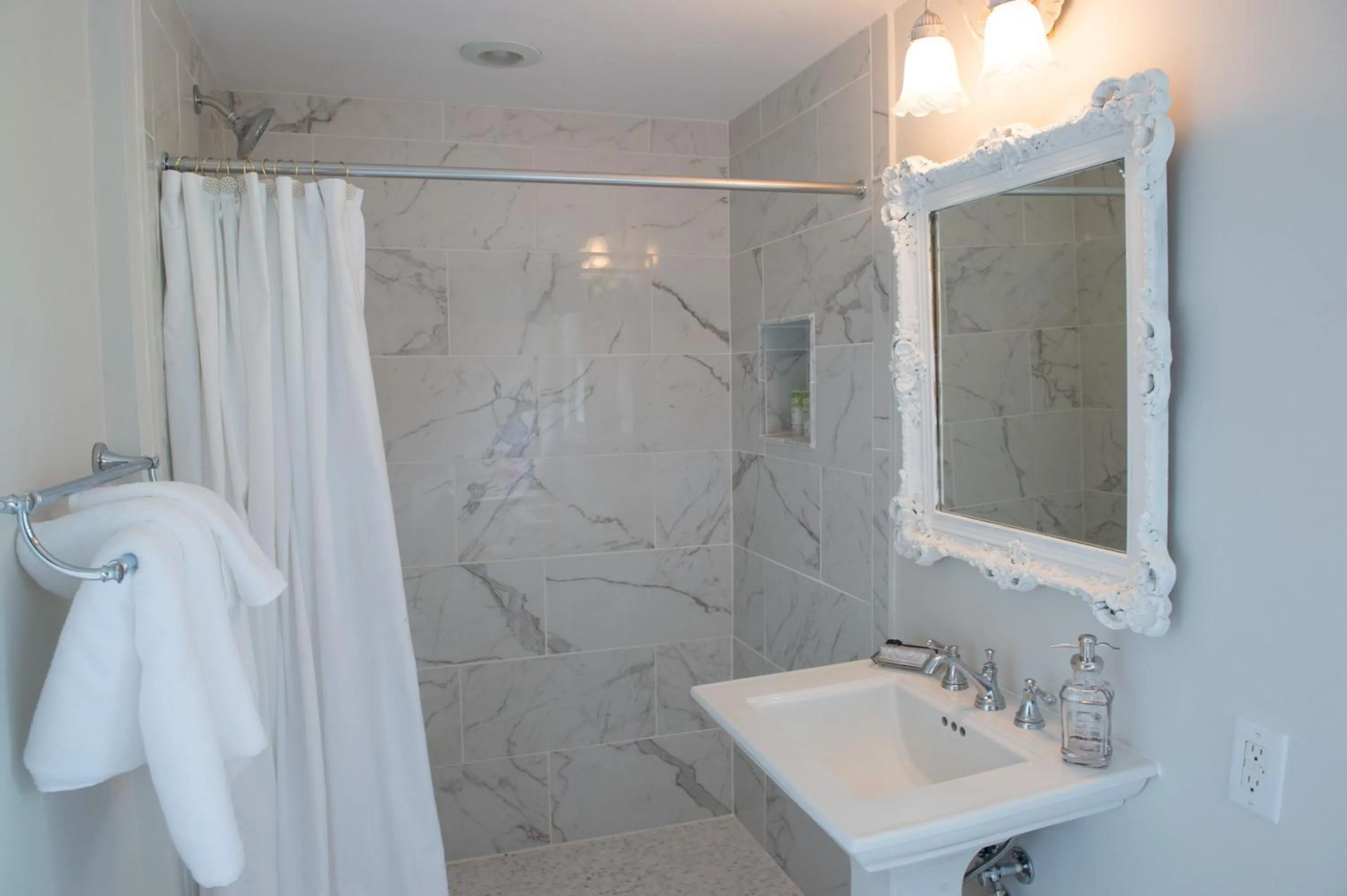 Shower in LeFay Cottage at Little Washington