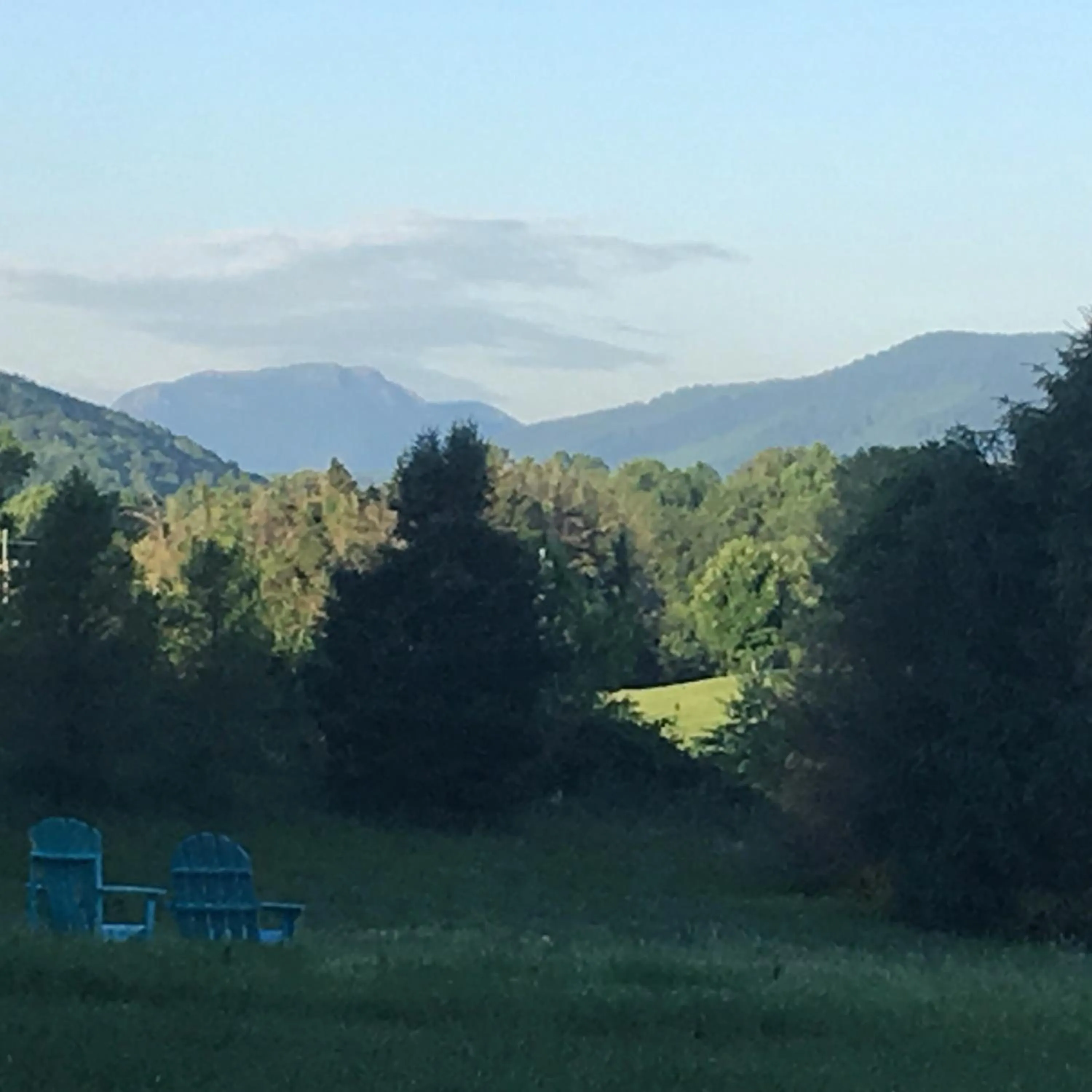 Mountain view in LeFay Cottage at Little Washington