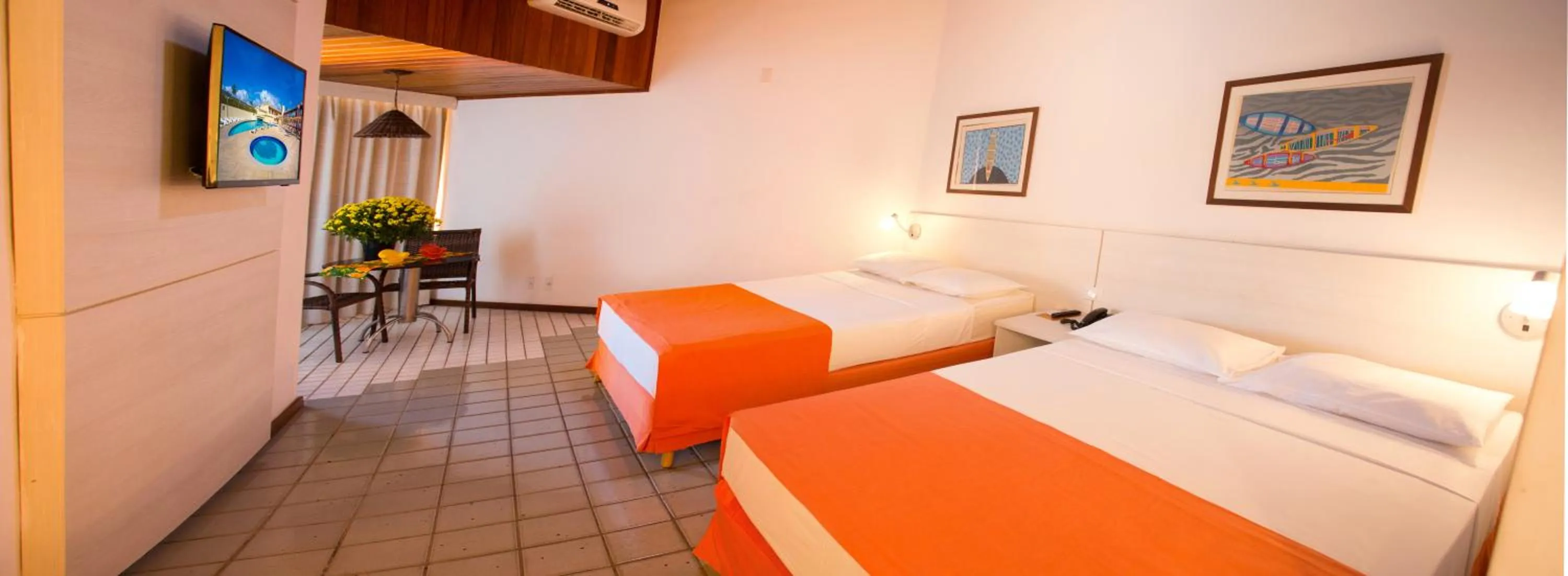 Bedroom, Bed in Monte Pascoal Praia Hotel