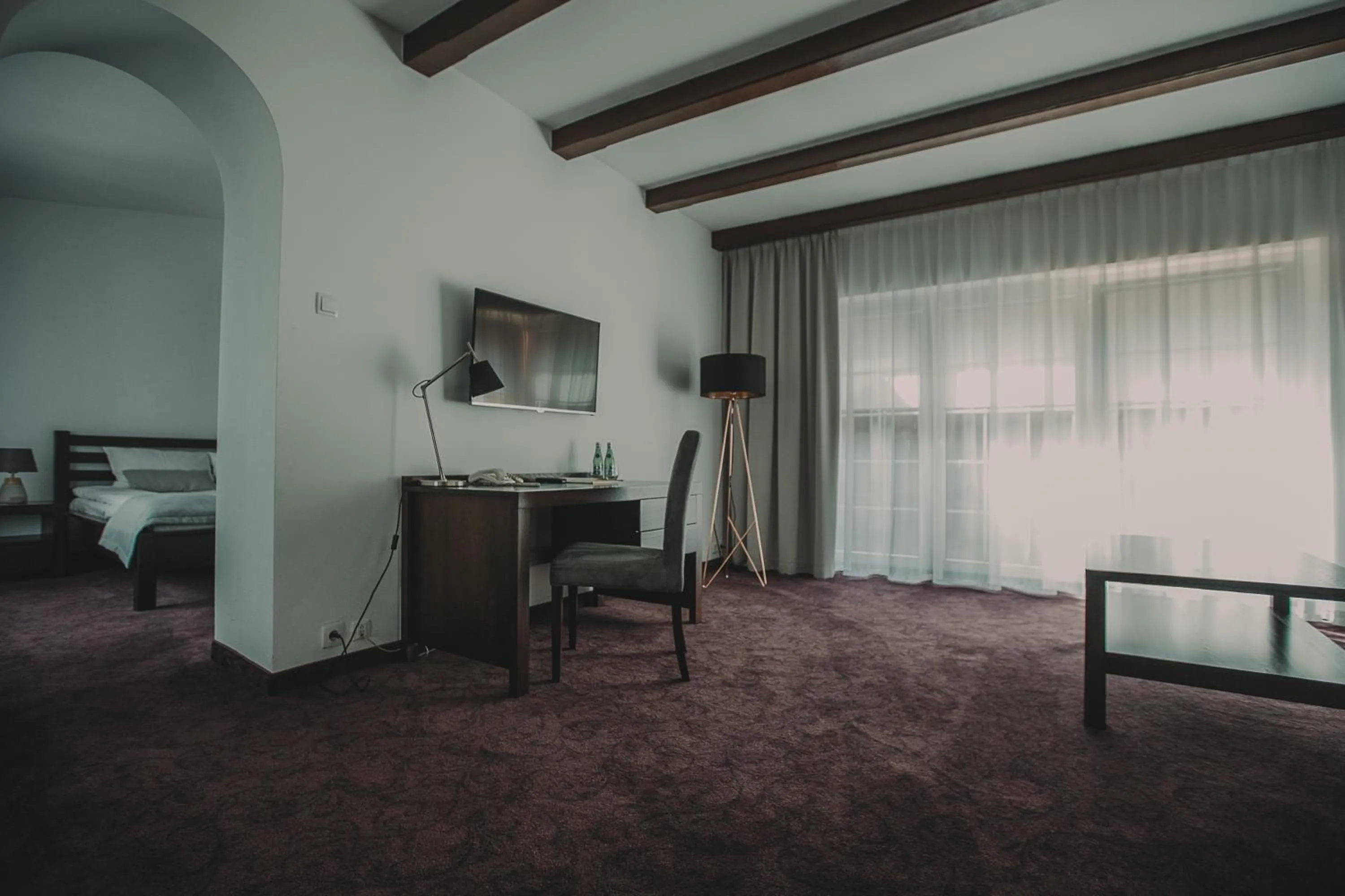 Bed in Hotel Restaurant Boss