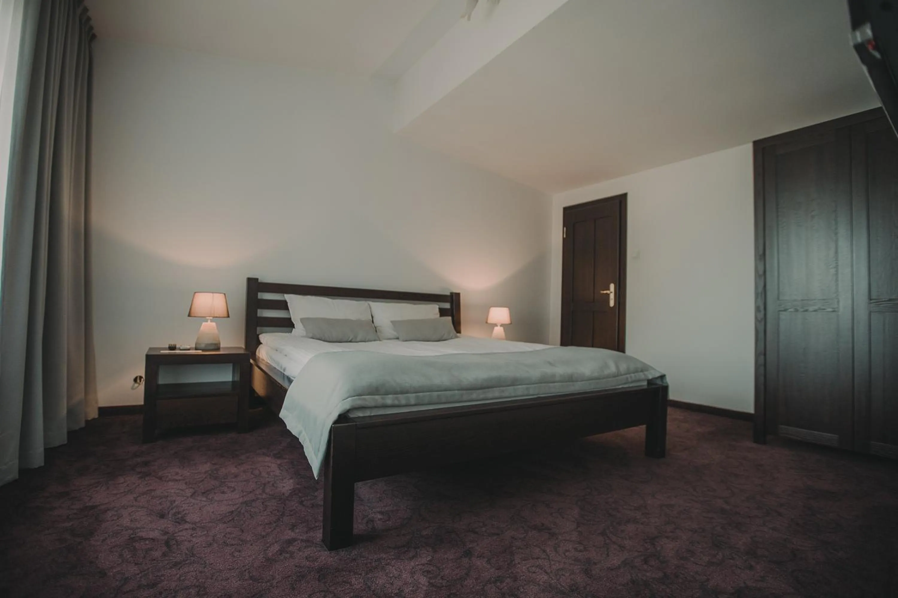 Bed in Hotel Restaurant Boss