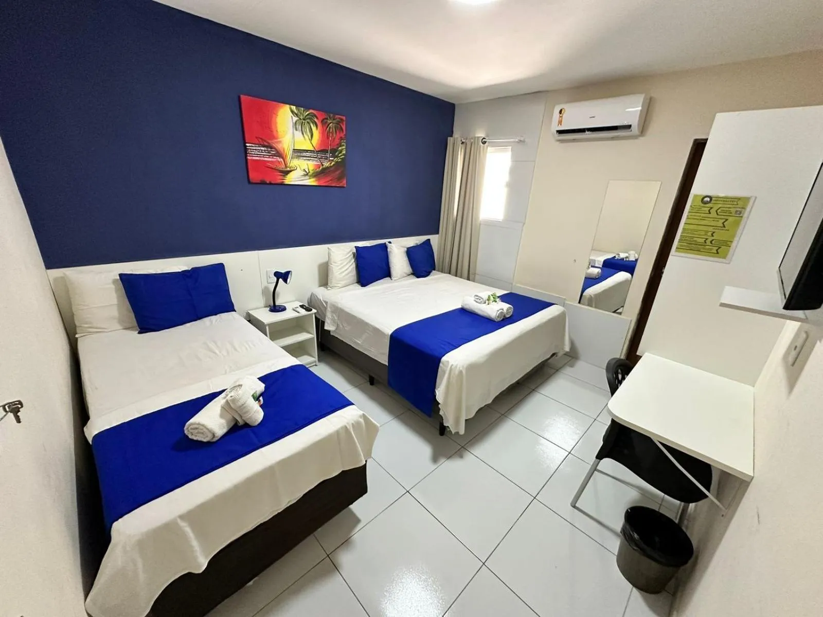 Bed in Pousada Costera