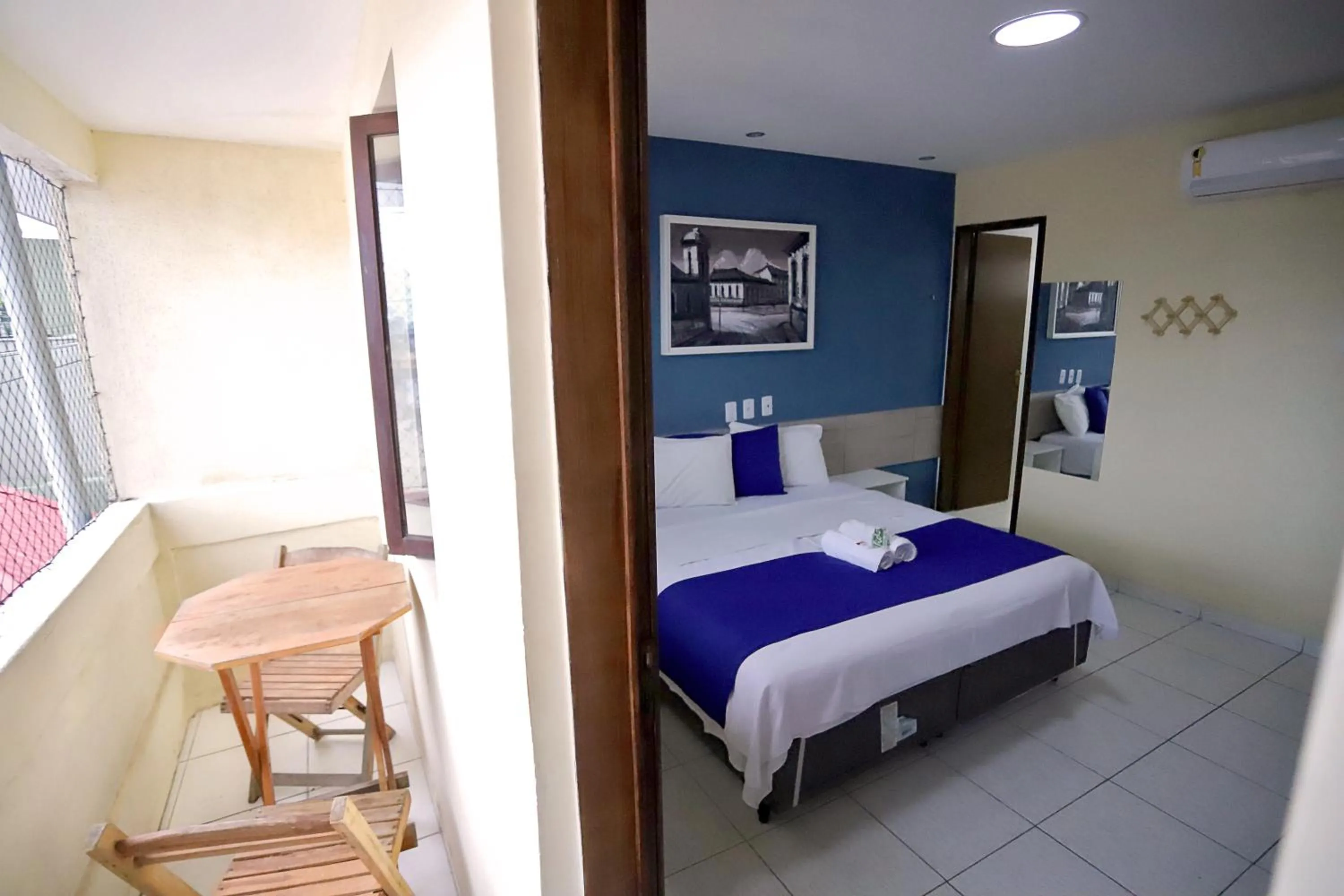 Bed in Pousada Costera