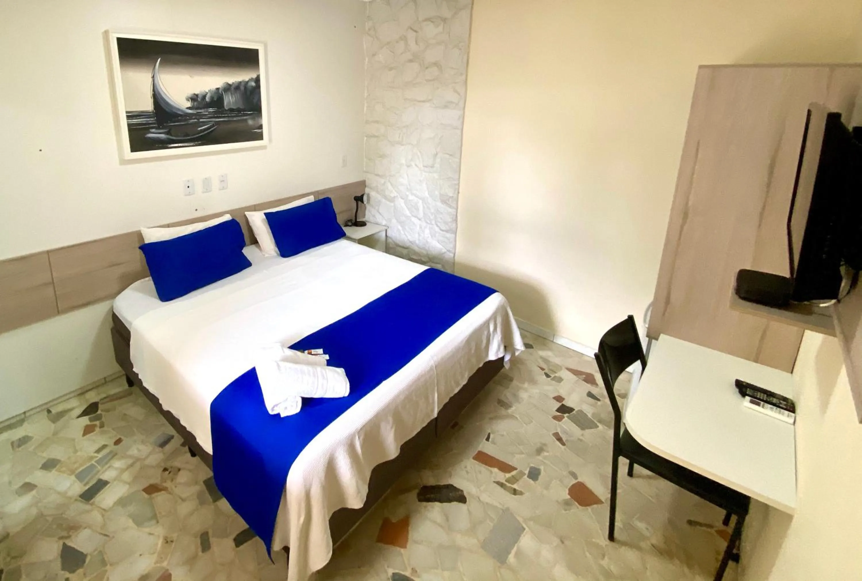 Bed in Pousada Costera