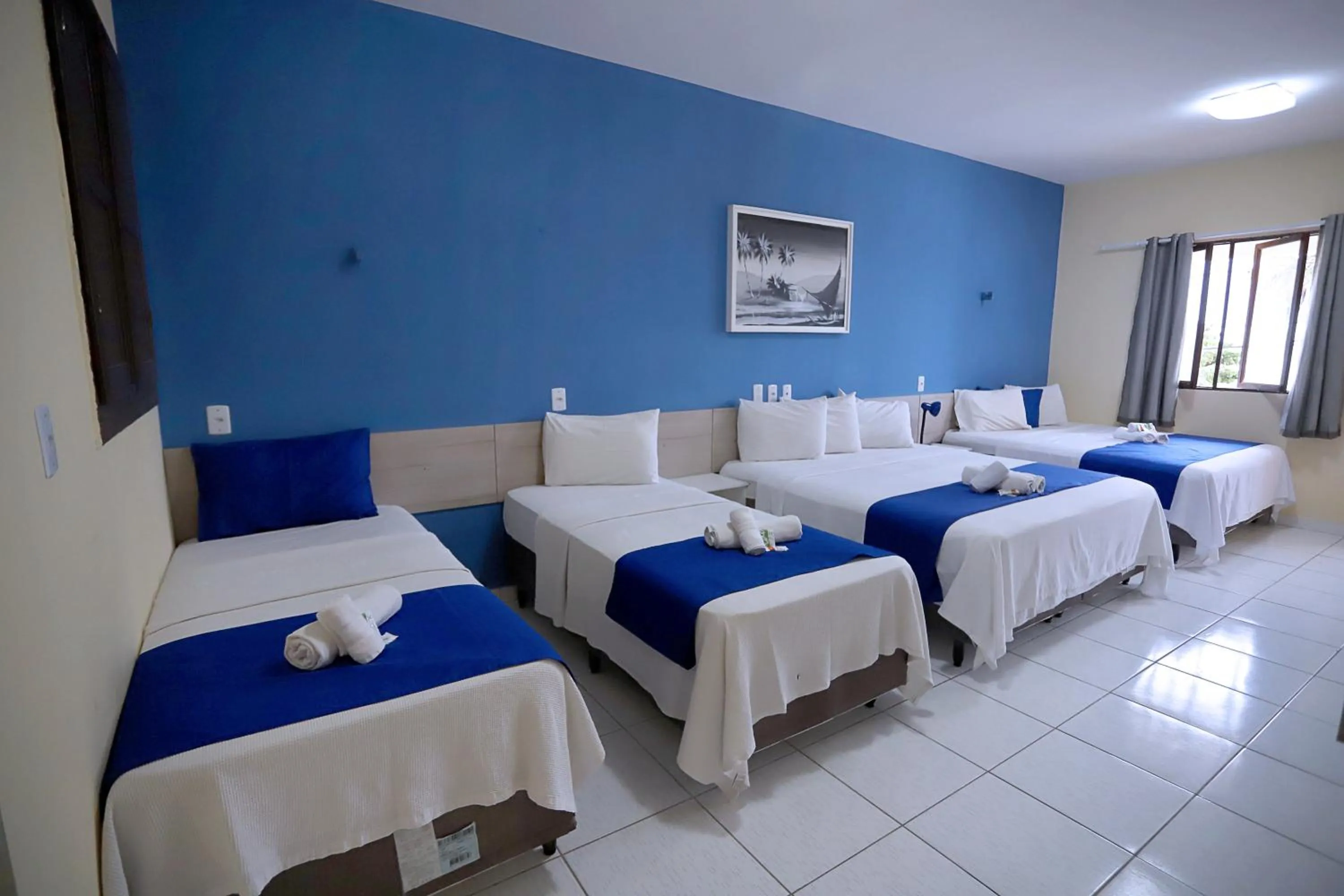 Bed in Pousada Costera