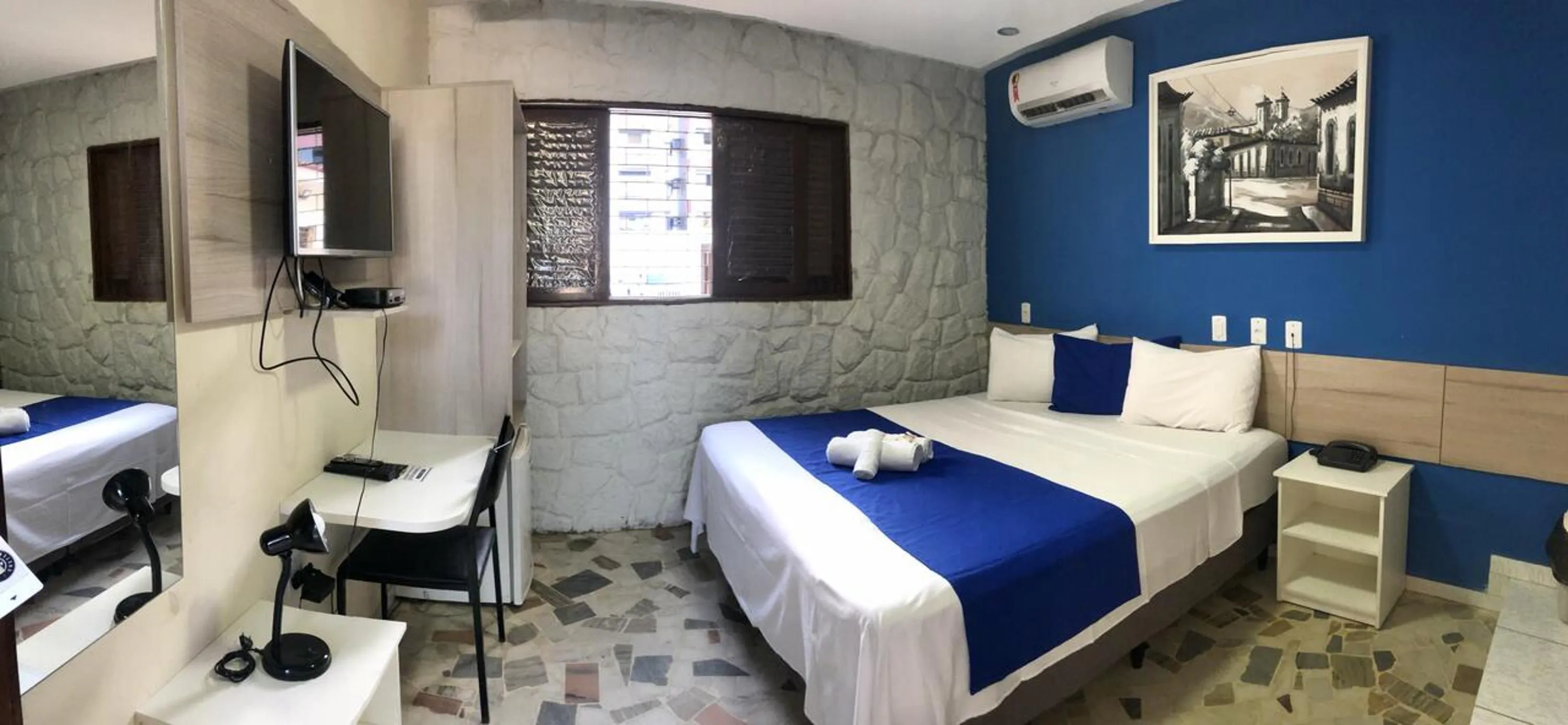 Bed in Pousada Costera