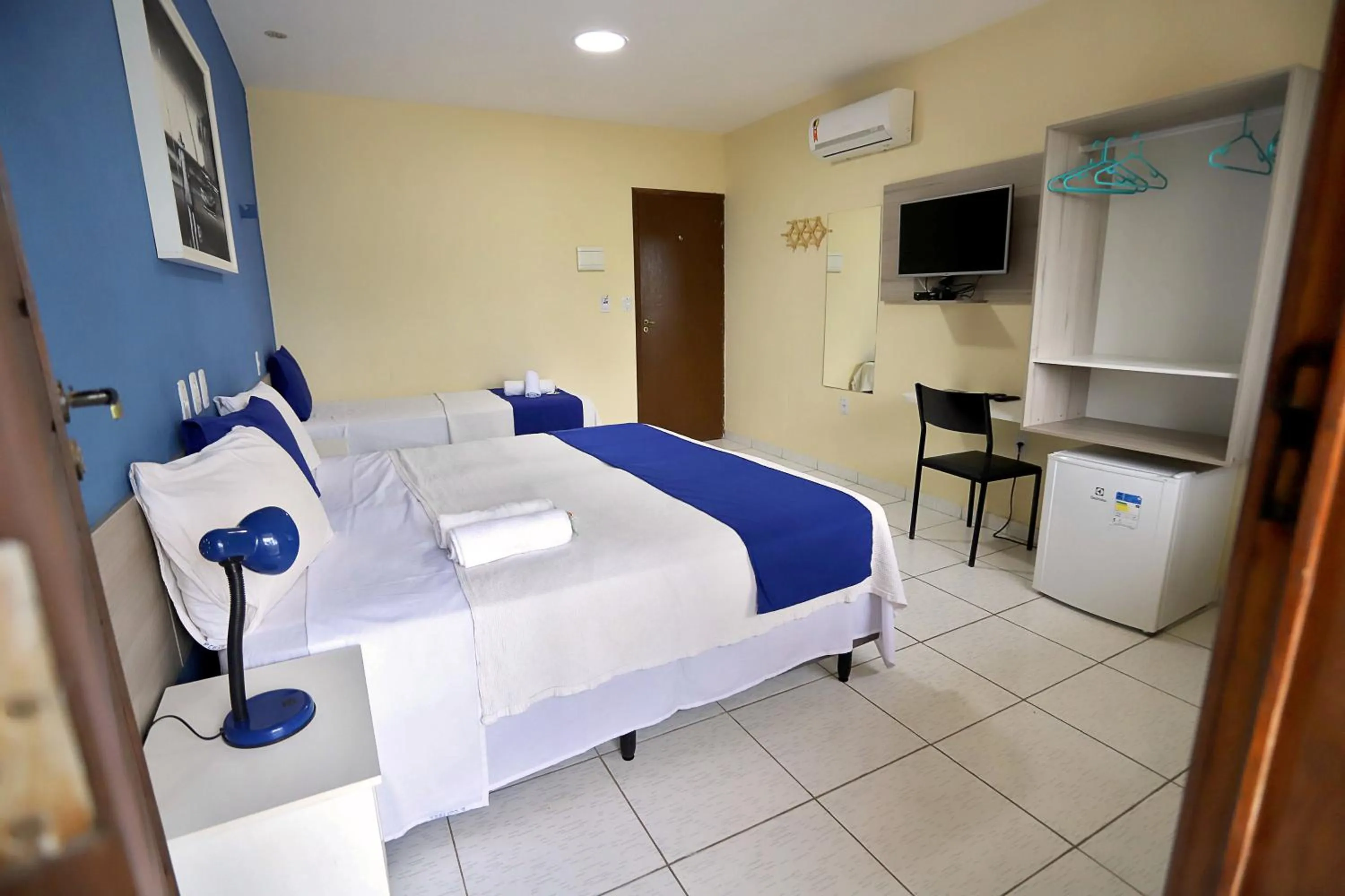 Bed in Pousada Costera