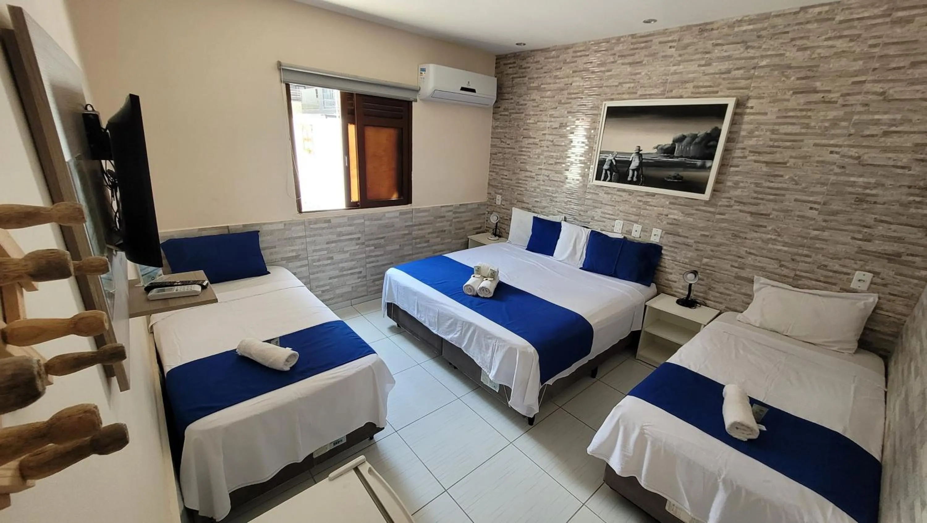 Bed in Pousada Costera