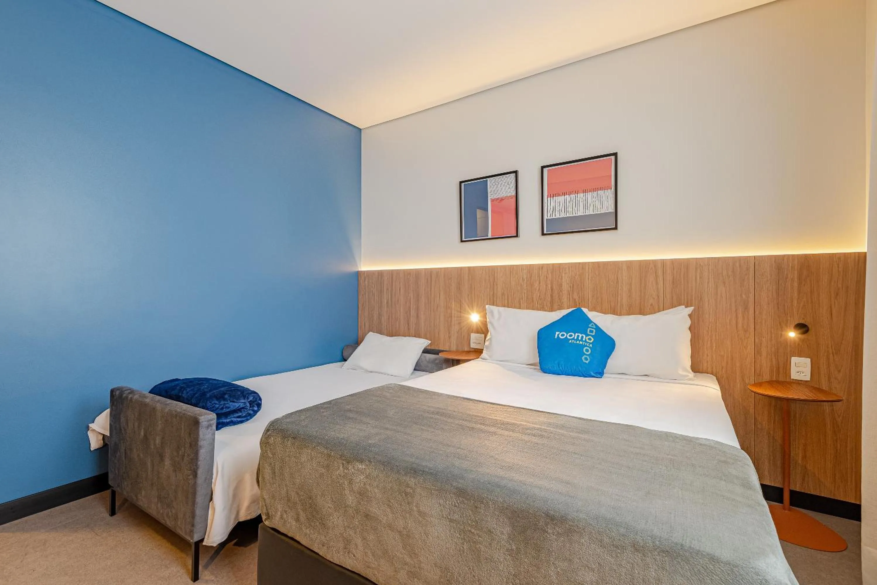 Bed in Roomo Transamerica Santos Gonzaga