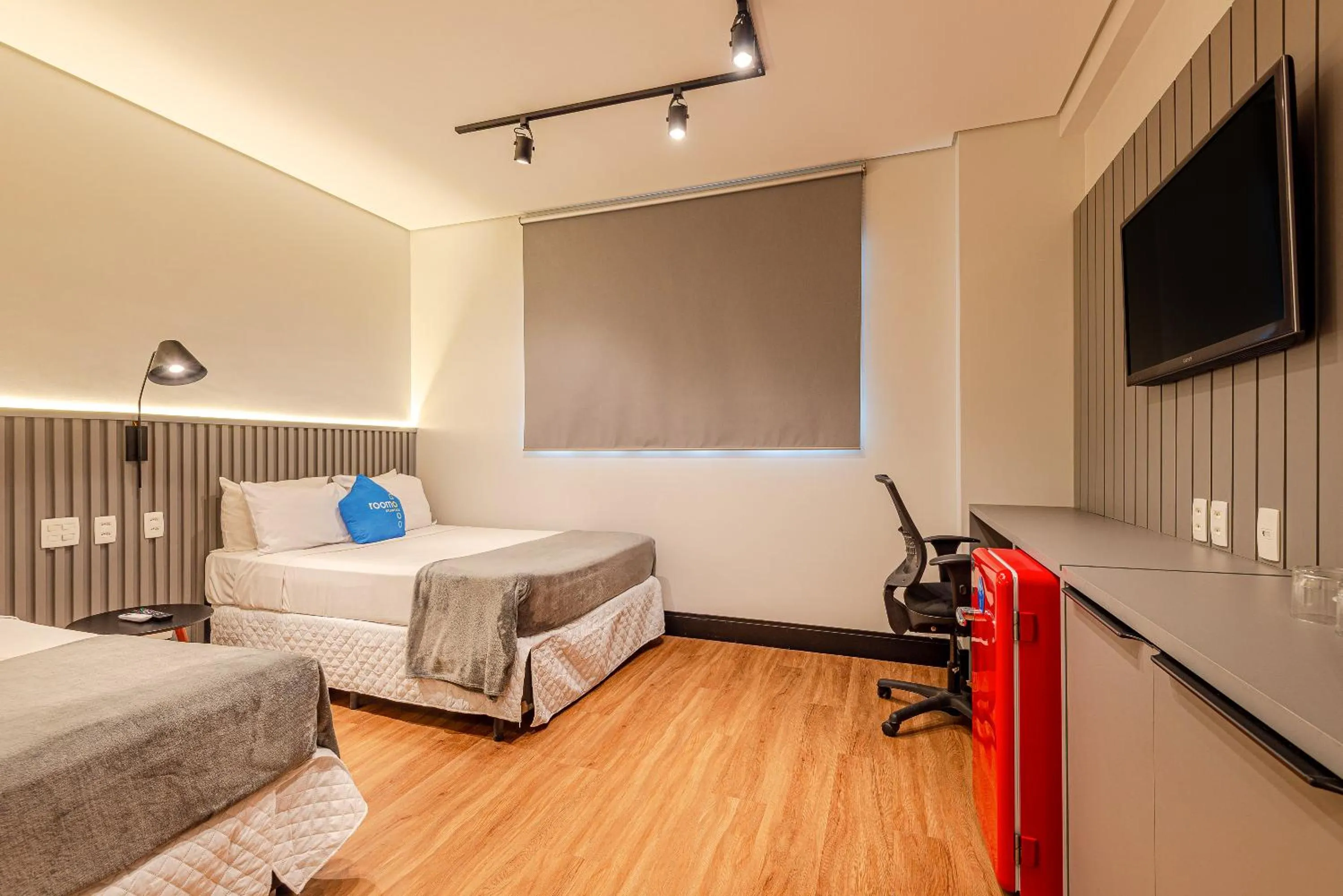 Bed in Roomo Transamerica Santos Gonzaga