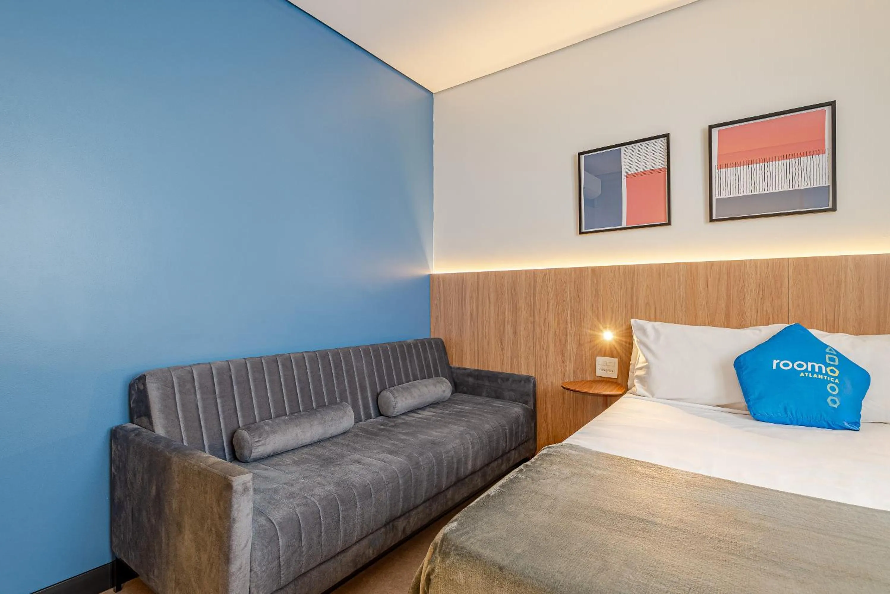 Bed in Roomo Transamerica Santos Gonzaga