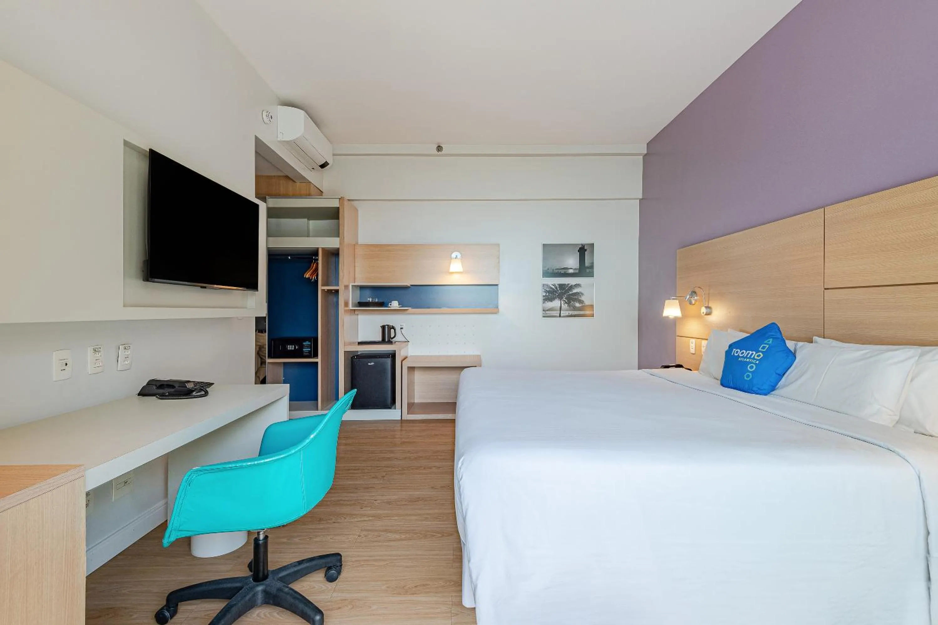 Bed in Roomo Transamerica Santos Gonzaga