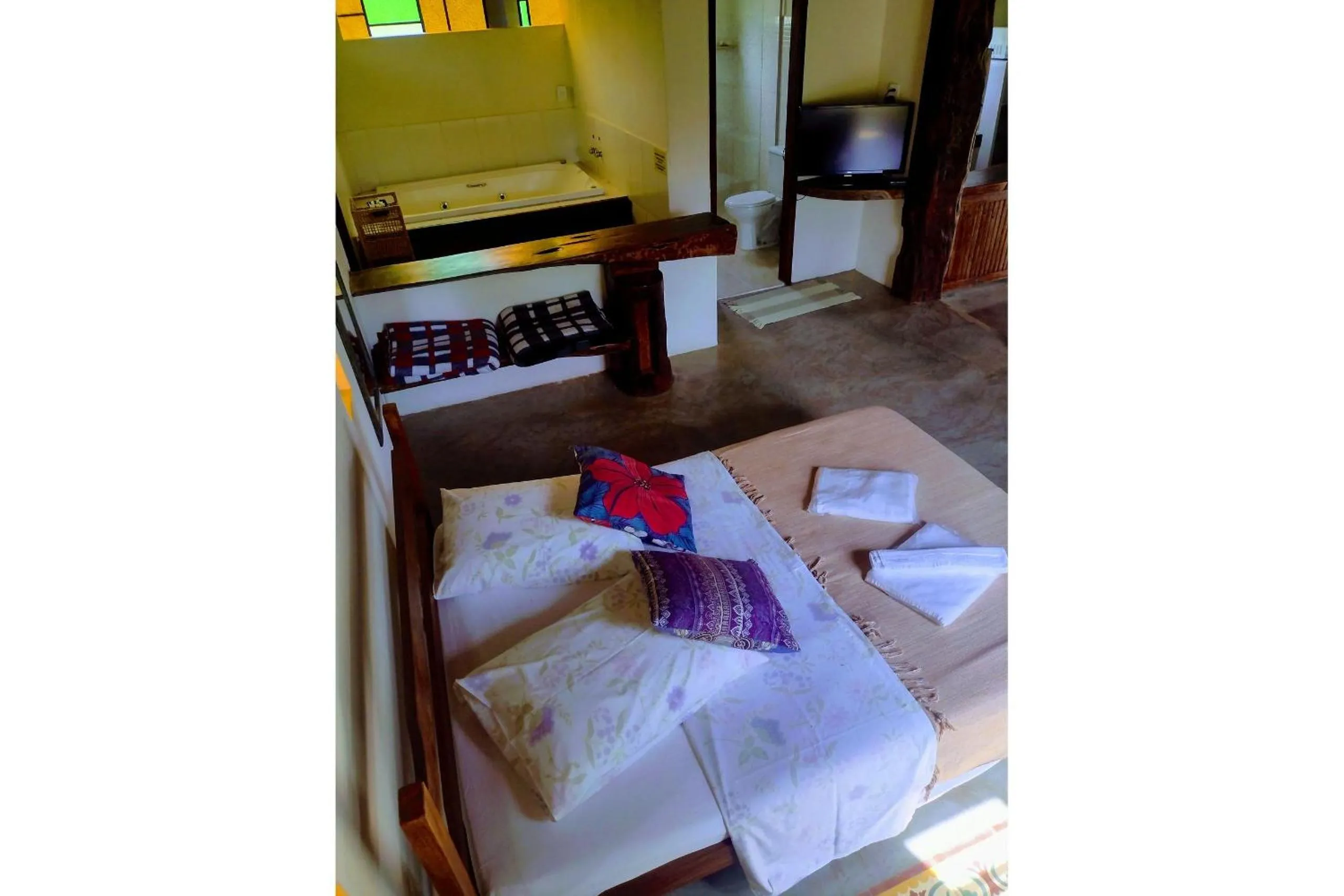 Bedroom, Bed in Pousada Chalé Terra Viva