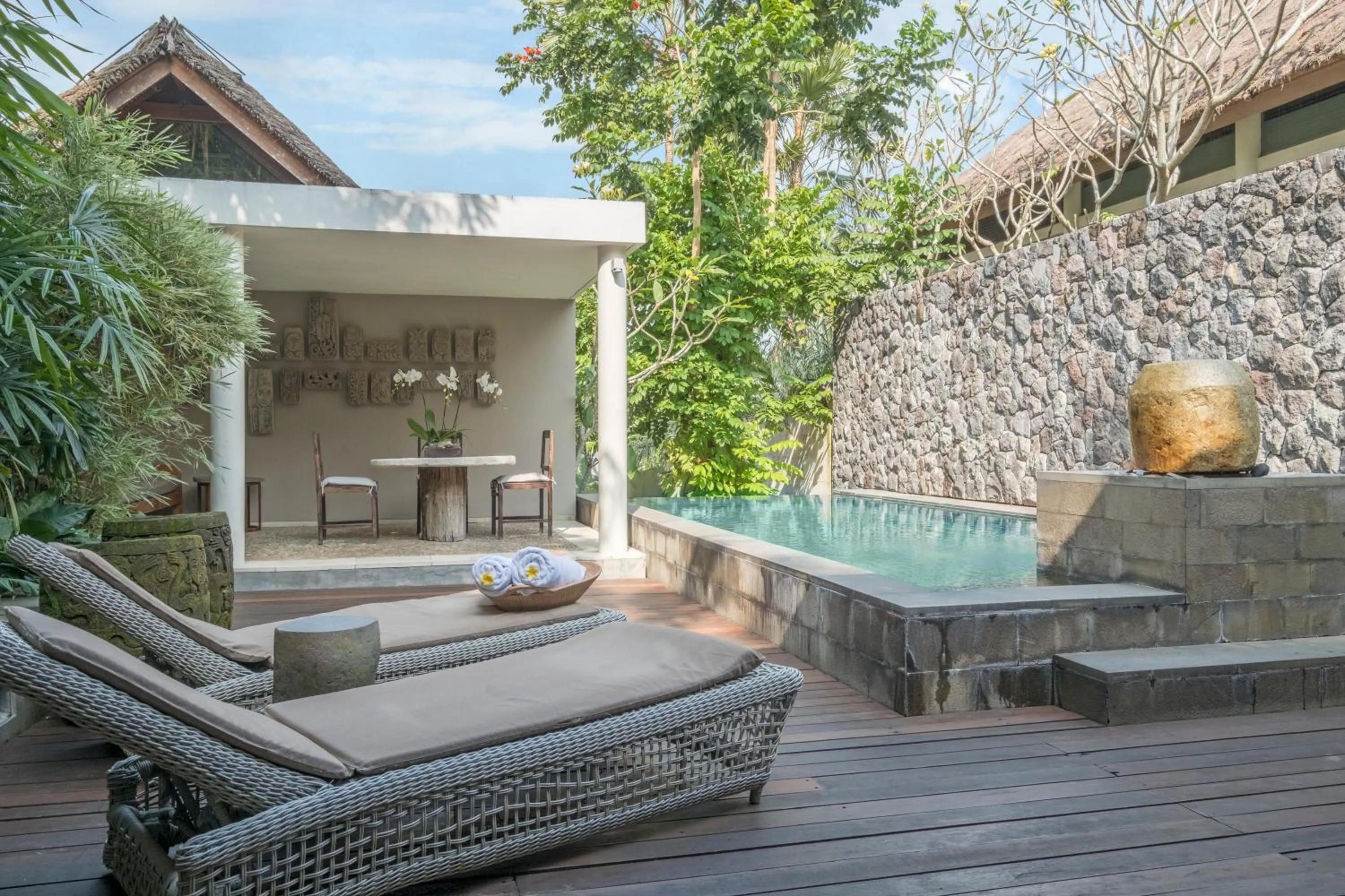Patio in The Purist Villas & Spa Ubud