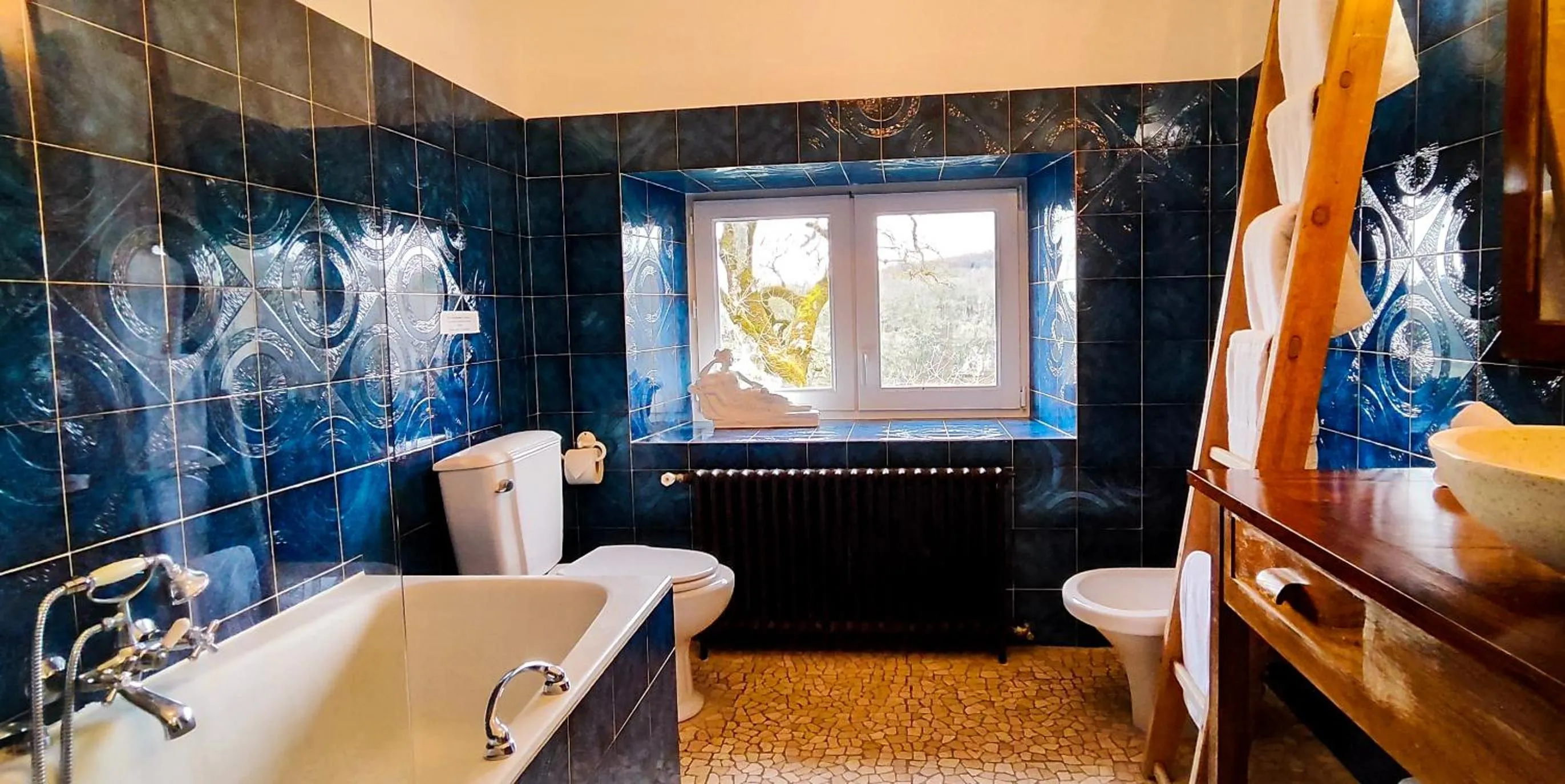 Bathroom in Logis Hotels Domaine du Châtelard