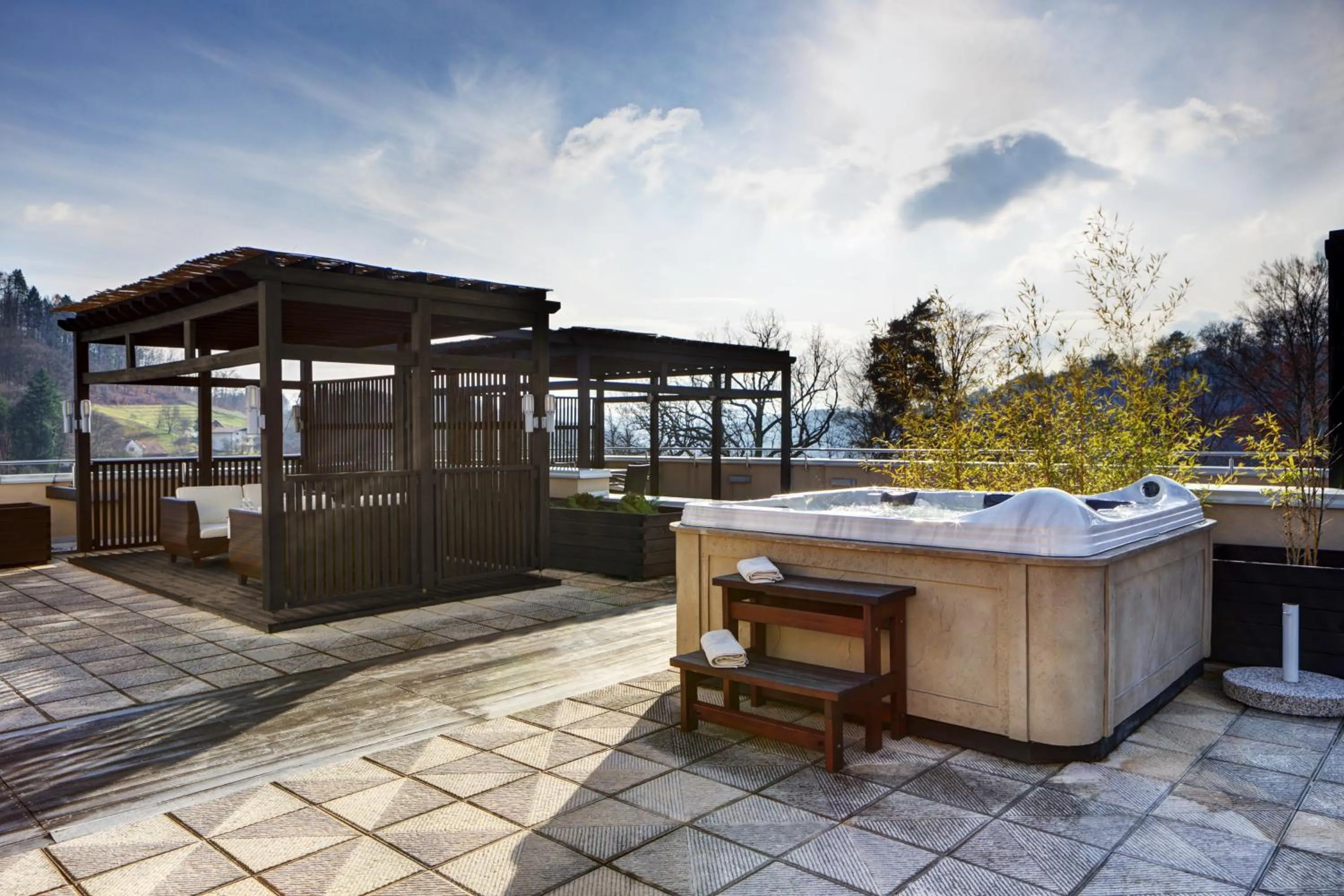 Hot Tub in Hotel Aleksander Medical & SPA