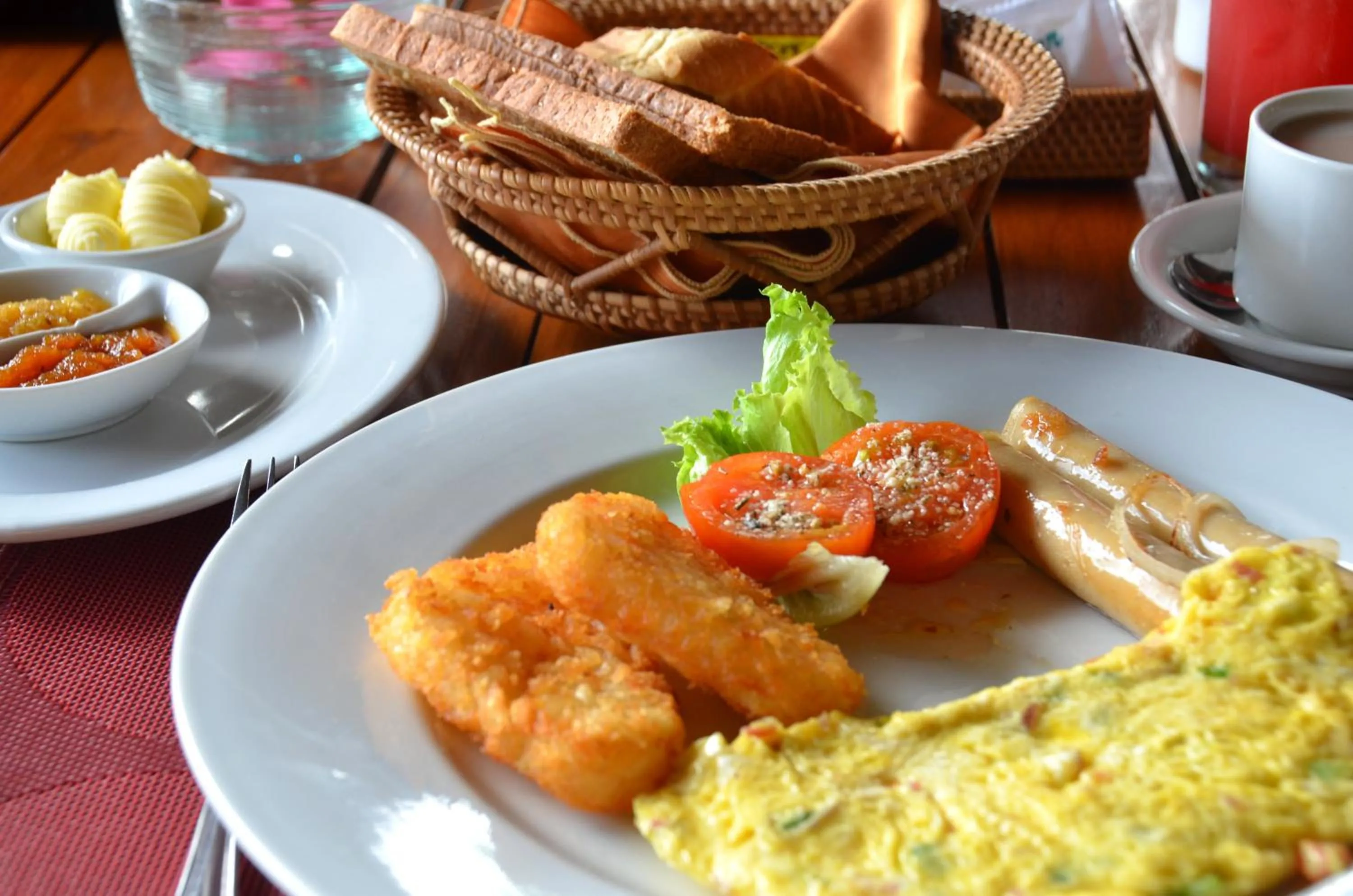American breakfast in Cocotinos Sekotong Lombok
