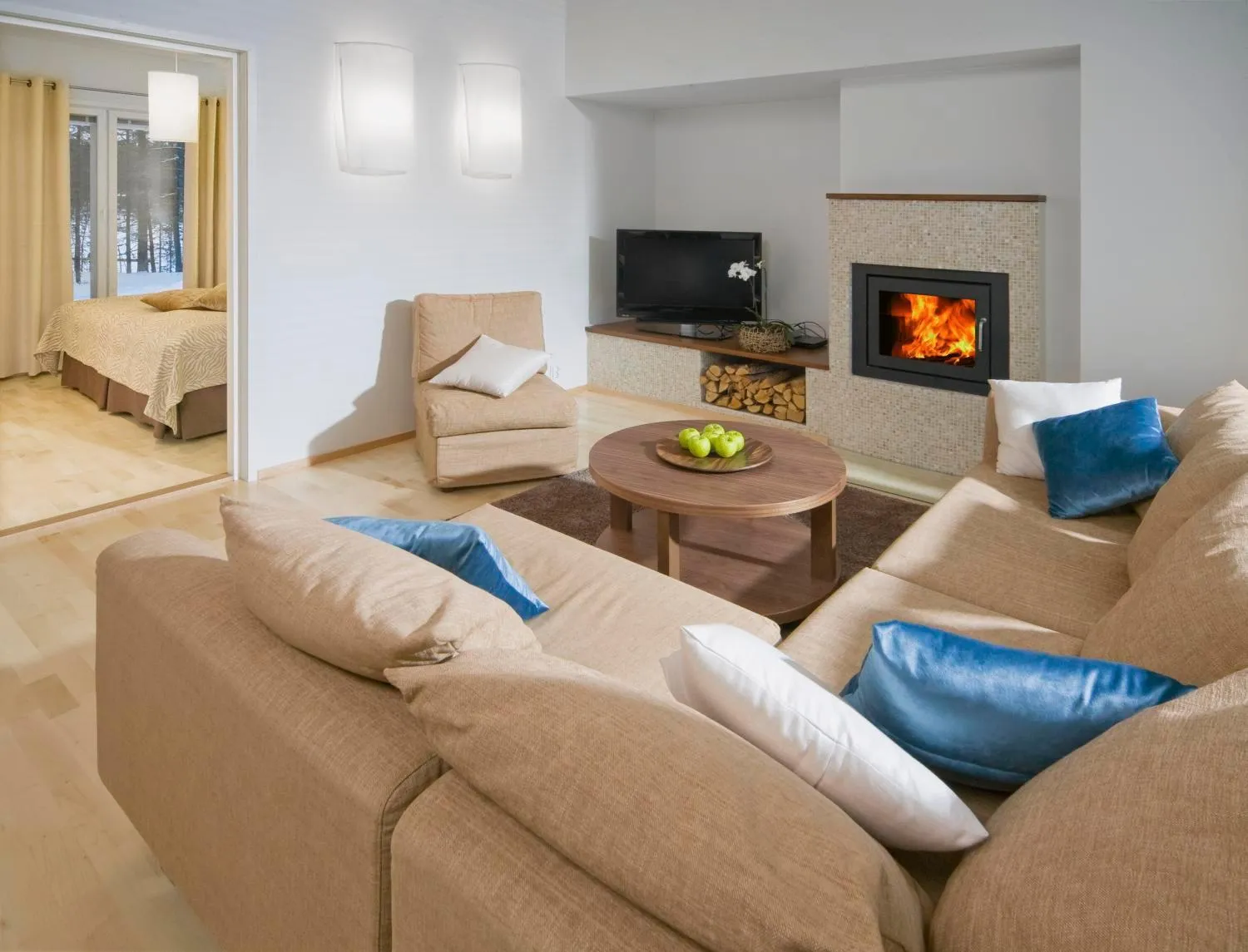 TV and multimedia in Holiday Club Kuusamon Tropiikki Apartments