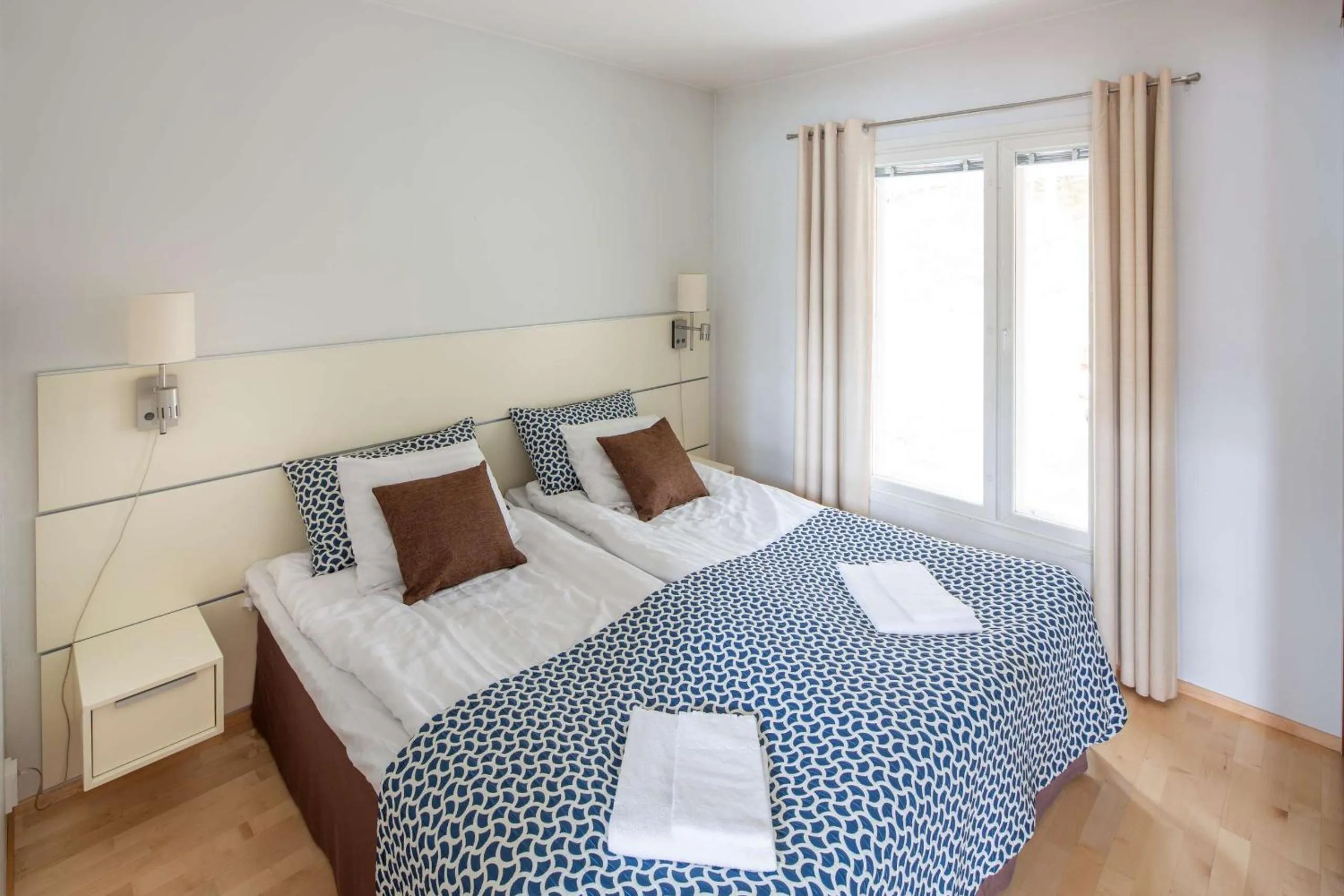 Bedroom, Bed in Holiday Club Kuusamon Tropiikki Apartments