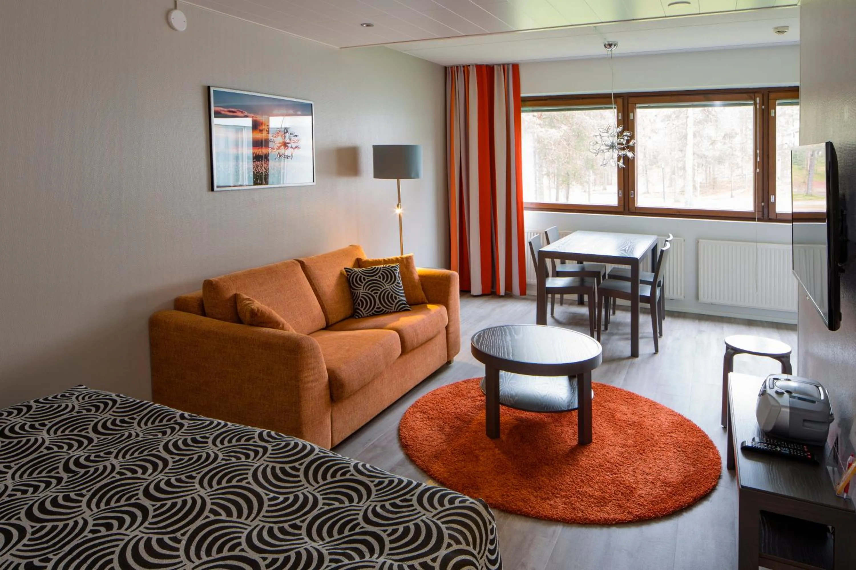 Bed in Holiday Club Kuusamon Tropiikki Apartments