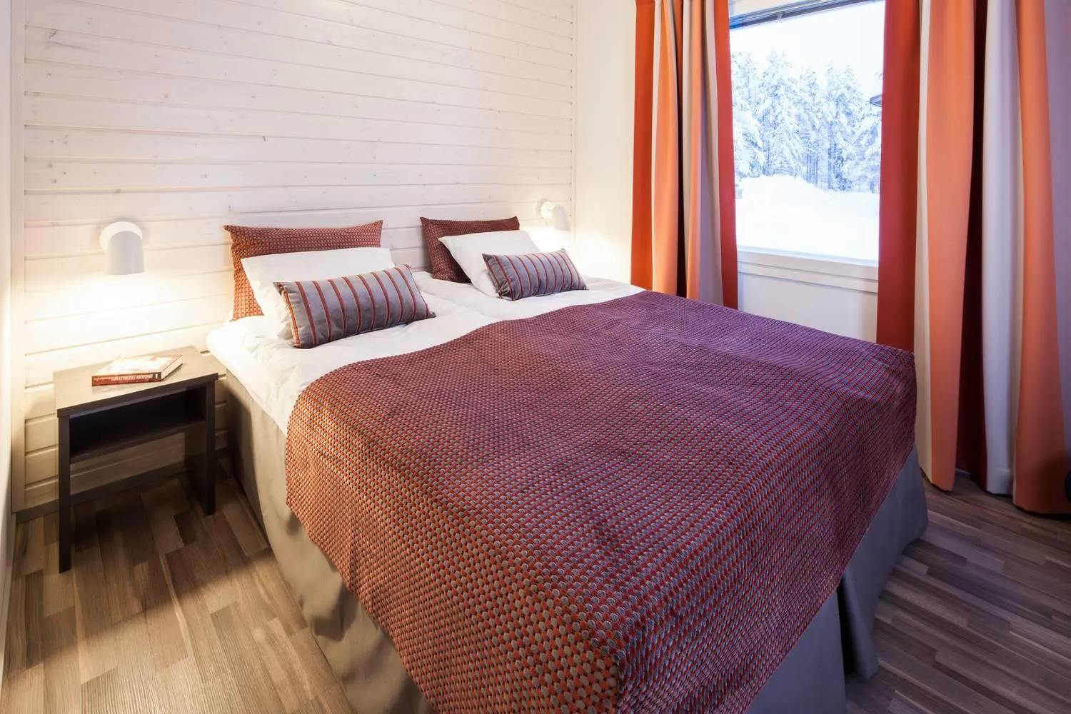 Bedroom, Bed in Holiday Club Kuusamon Tropiikki Apartments