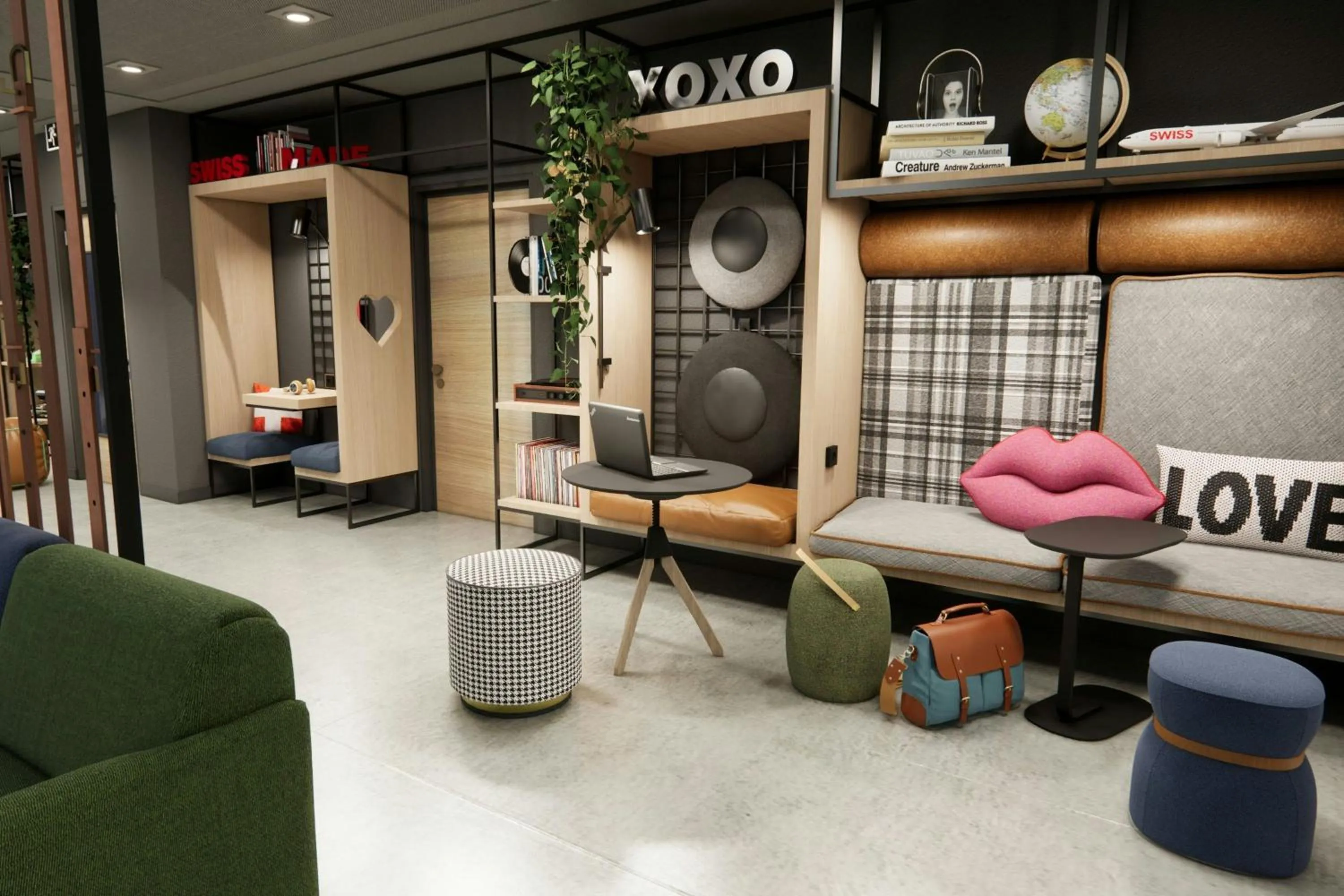 Lobby or reception in Moxy Zurich