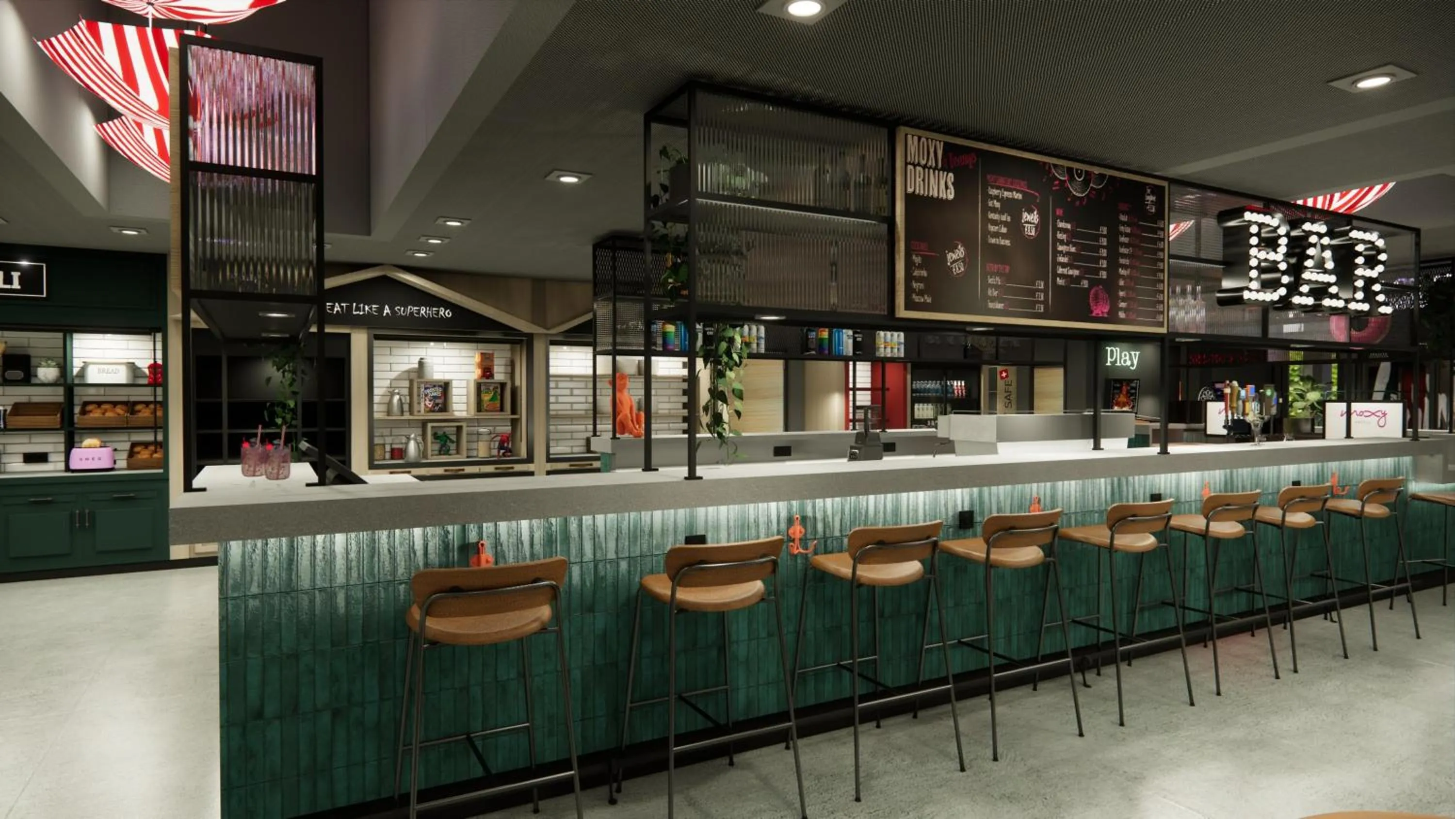 Restaurant/places to eat in Moxy Zurich