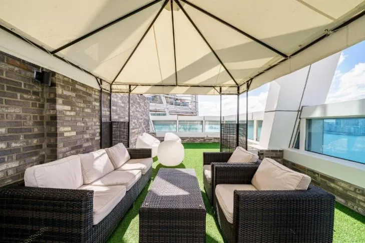 Patio in Gwangalli Hotel primavera in Busan