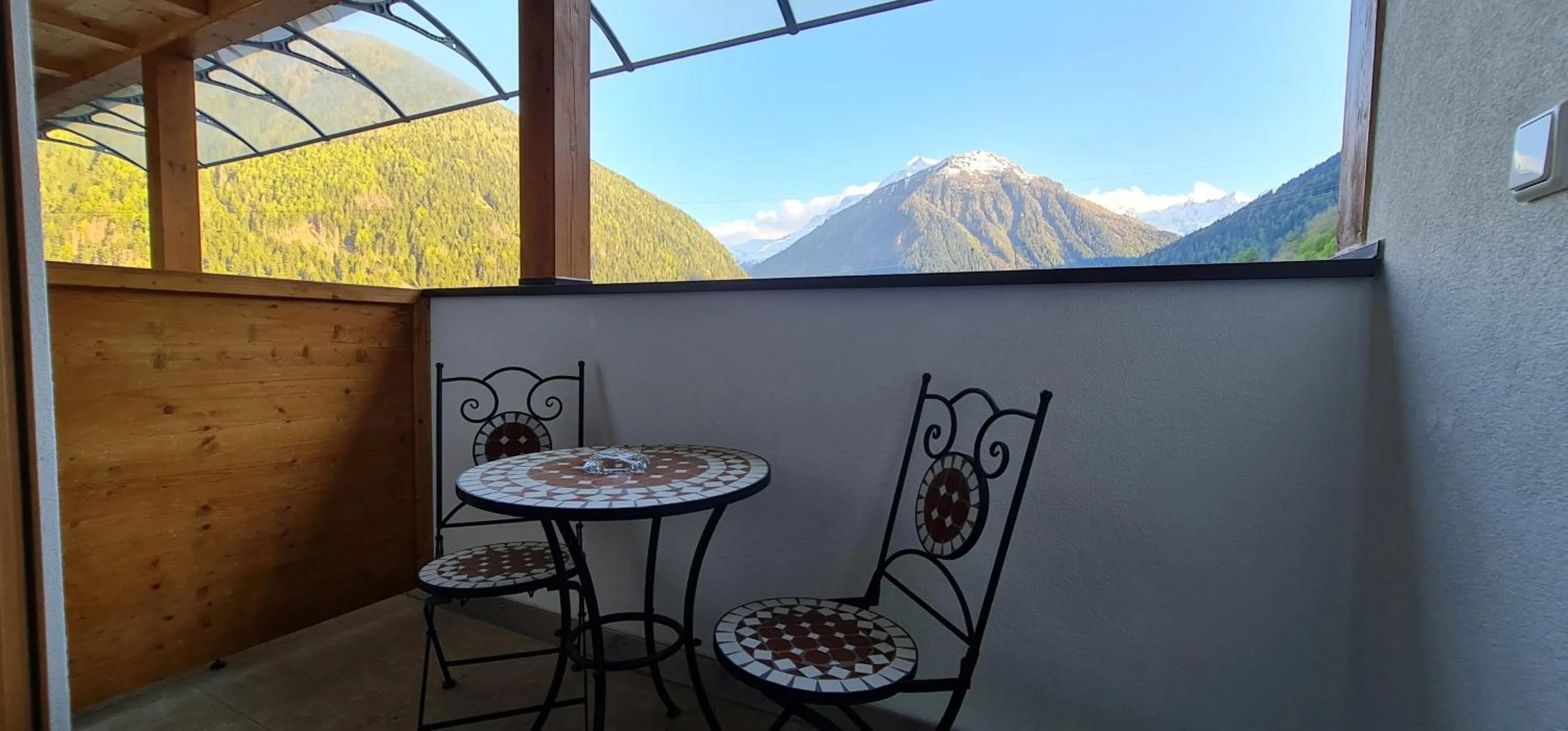 Balcony/Terrace in Hotel Traube - Stelvio
