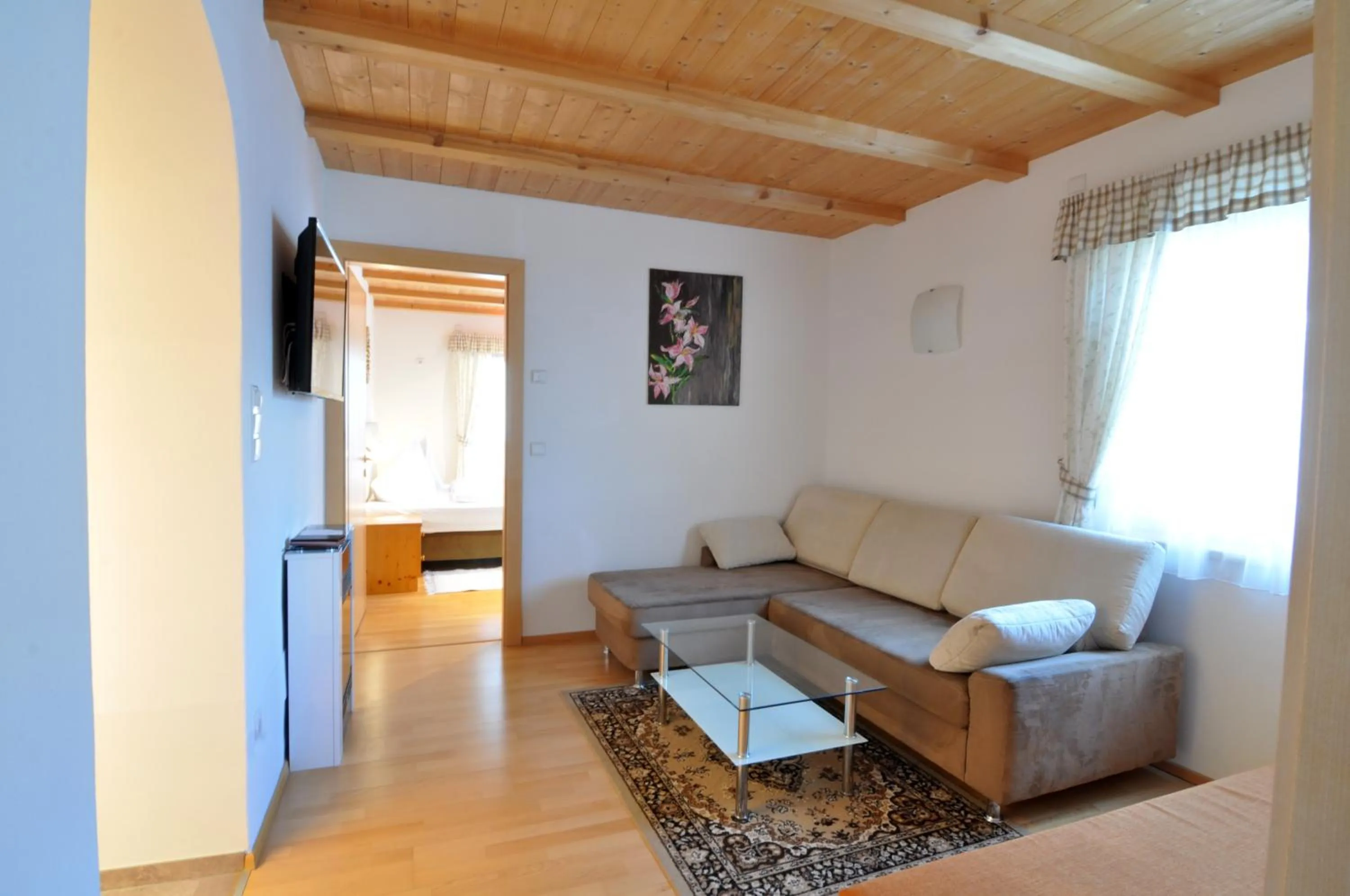 Communal lounge/ TV room in Hotel Traube - Stelvio