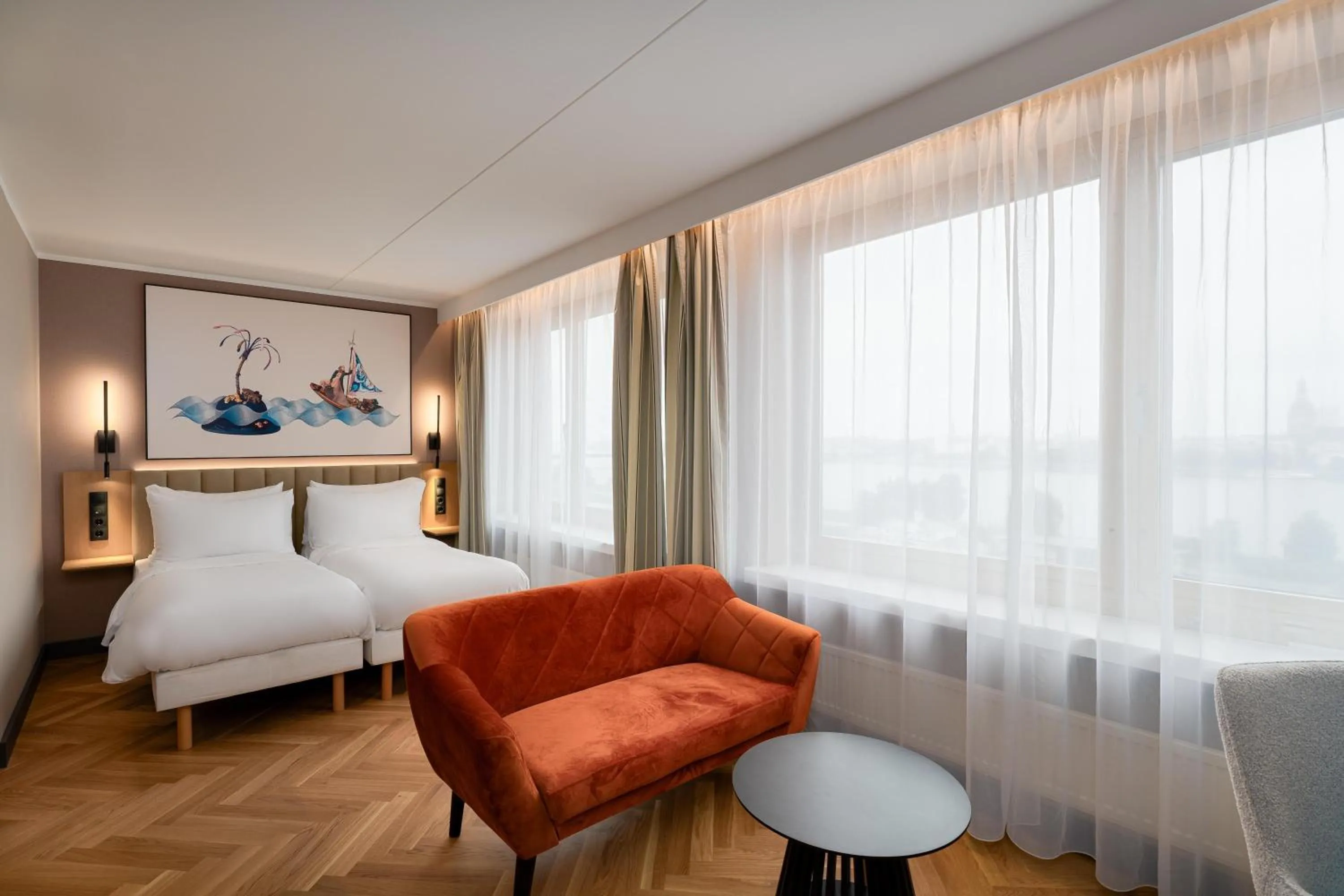 Bedroom, Bed in Radisson Blu Hotel & Spa, Daugava Riga