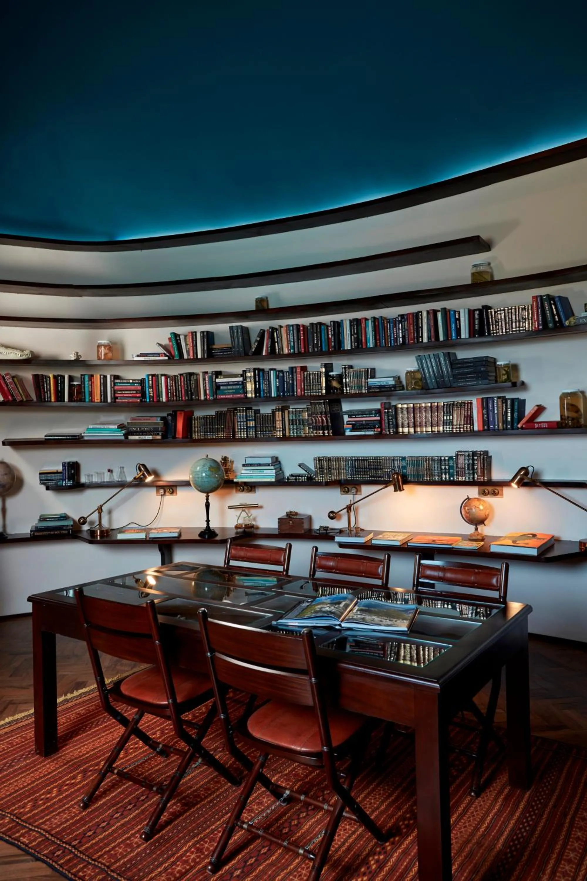 Library in Wild Coast Tented Lodge - Relais and Chateaux - All Inclusive