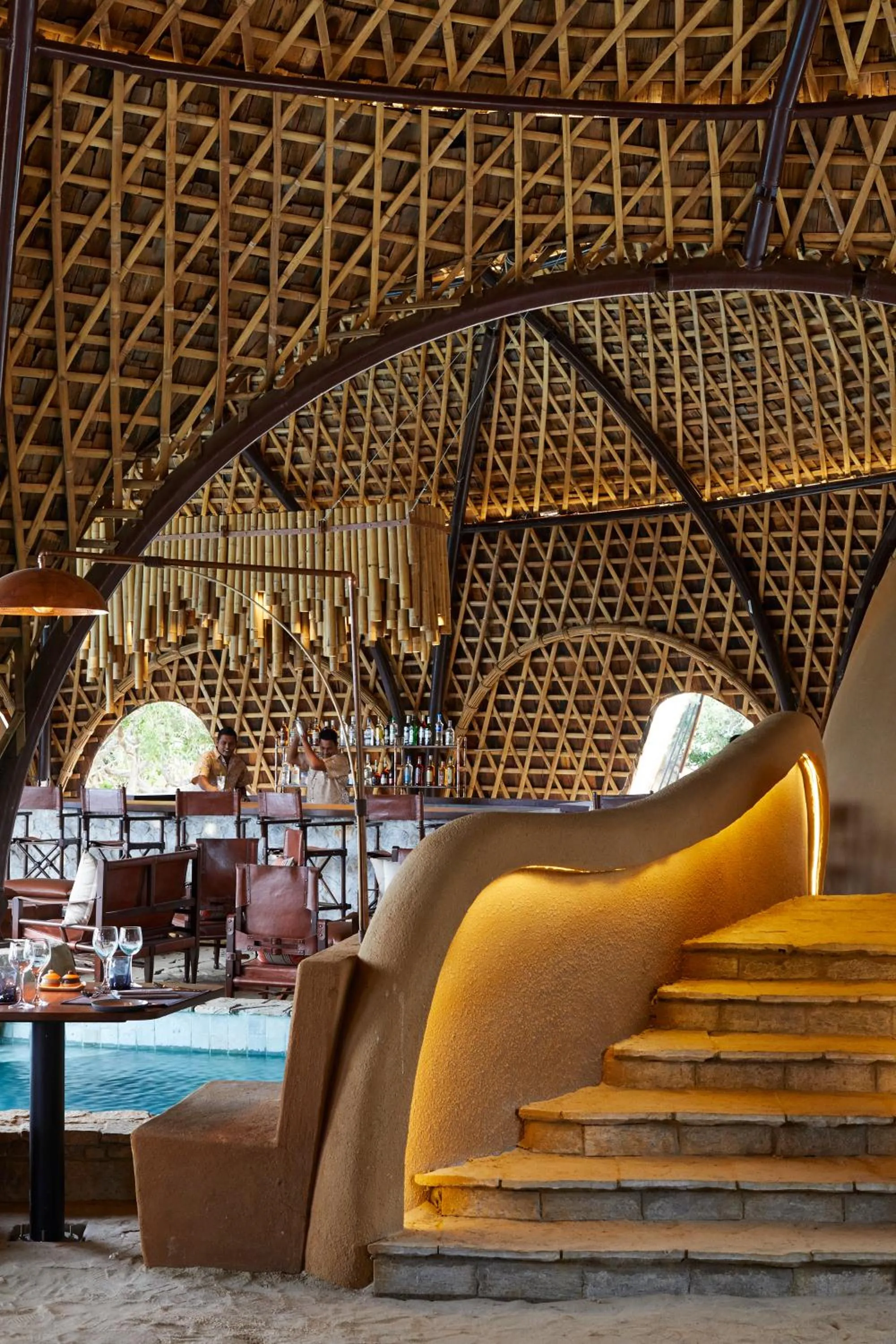 Lounge or bar in Wild Coast Tented Lodge - Relais and Chateaux - All Inclusive