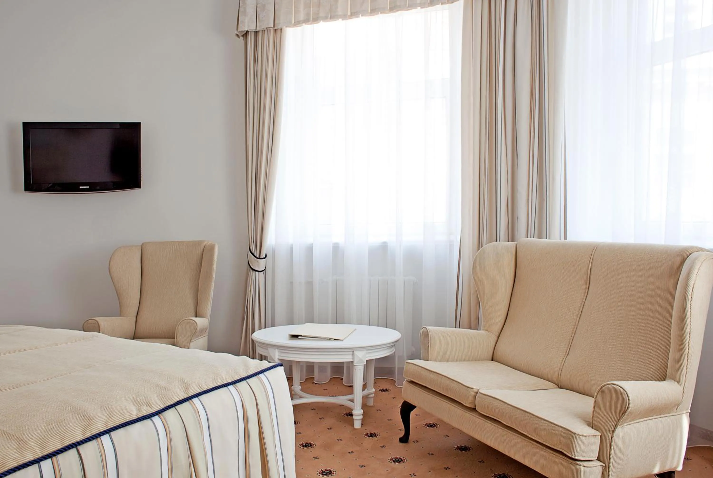 Bed in Hestia Hotel Draugi