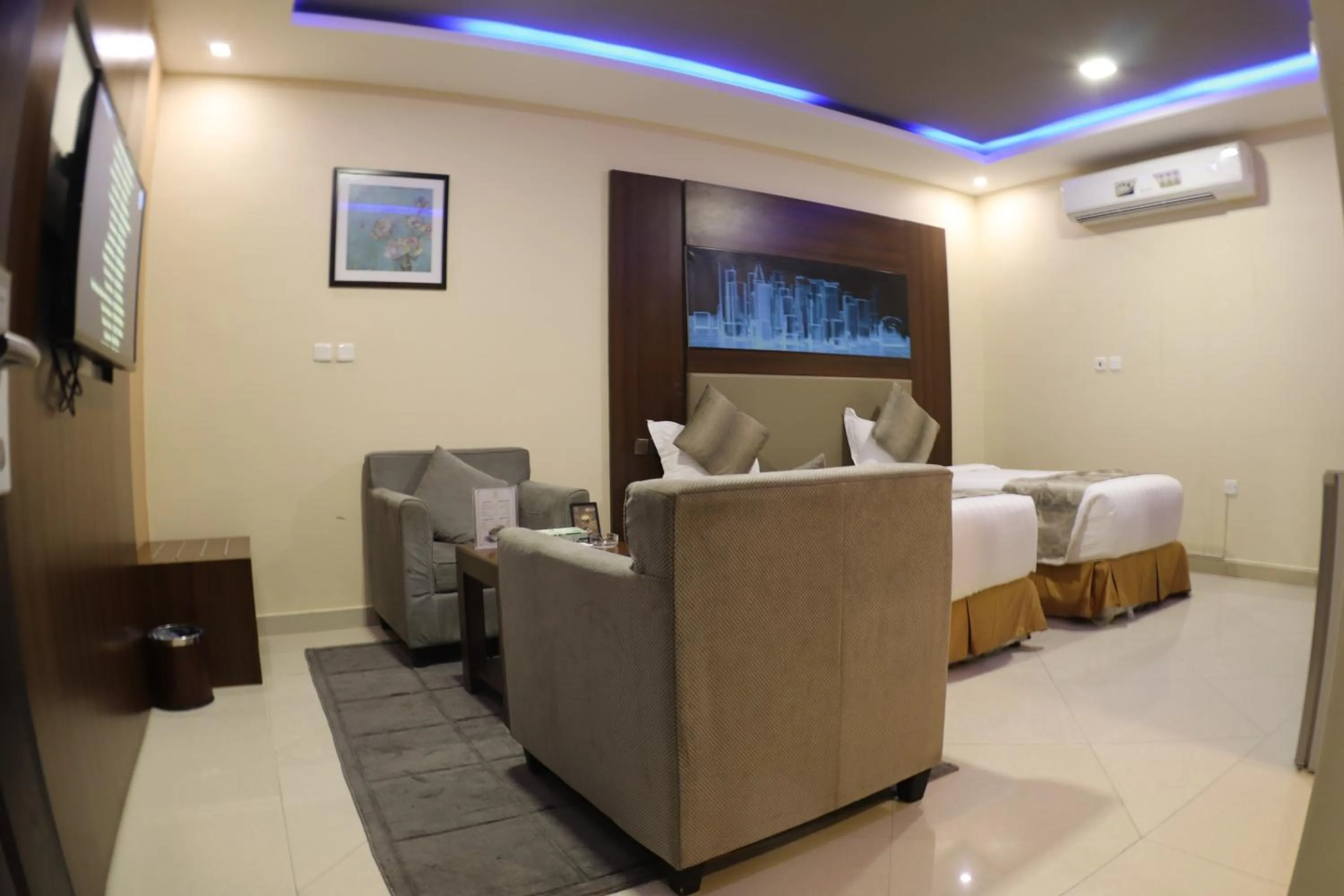 Bed in شقق سوات للشقق المخدومة