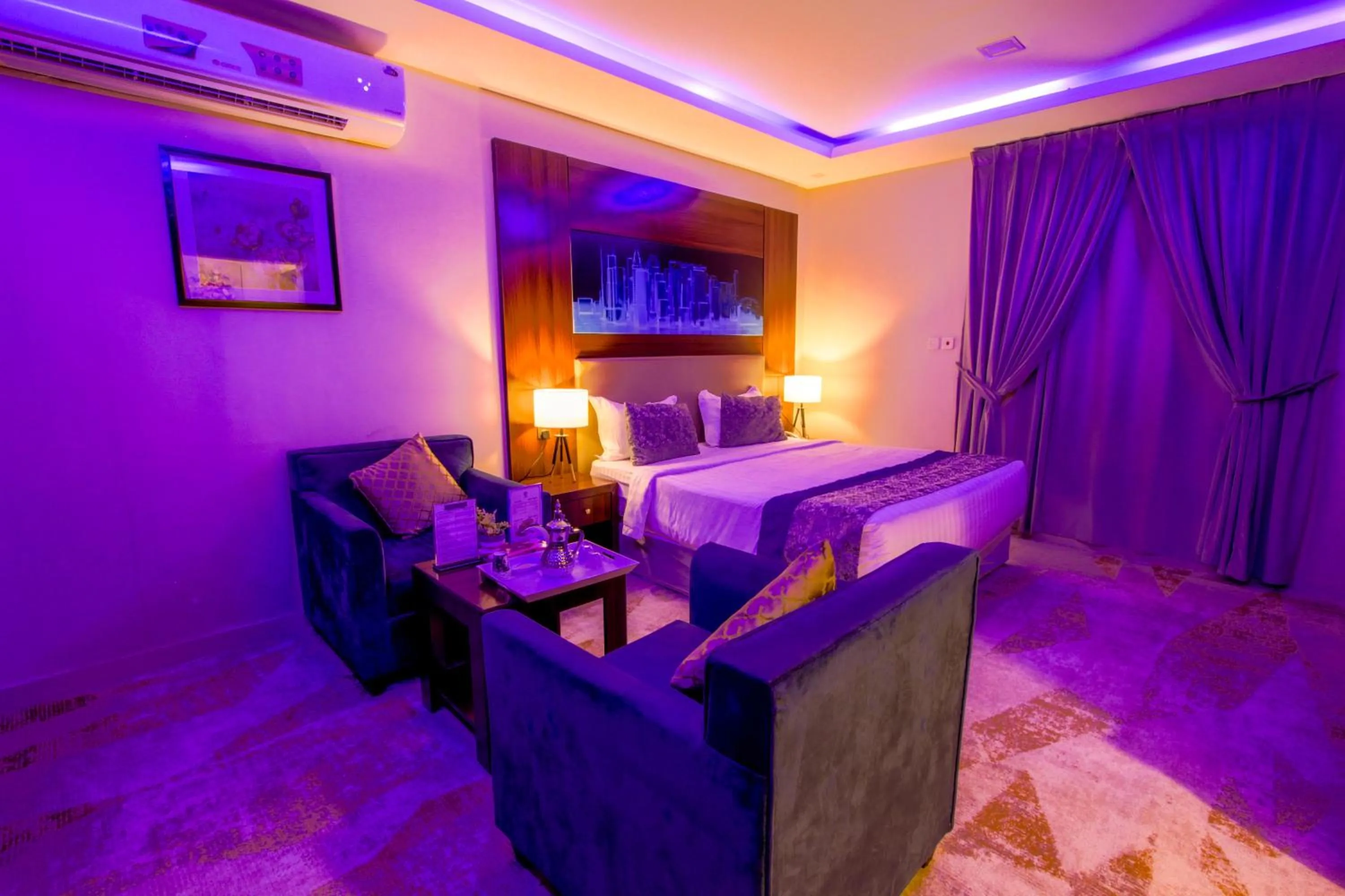 Bed in شقق سوات للشقق المخدومة