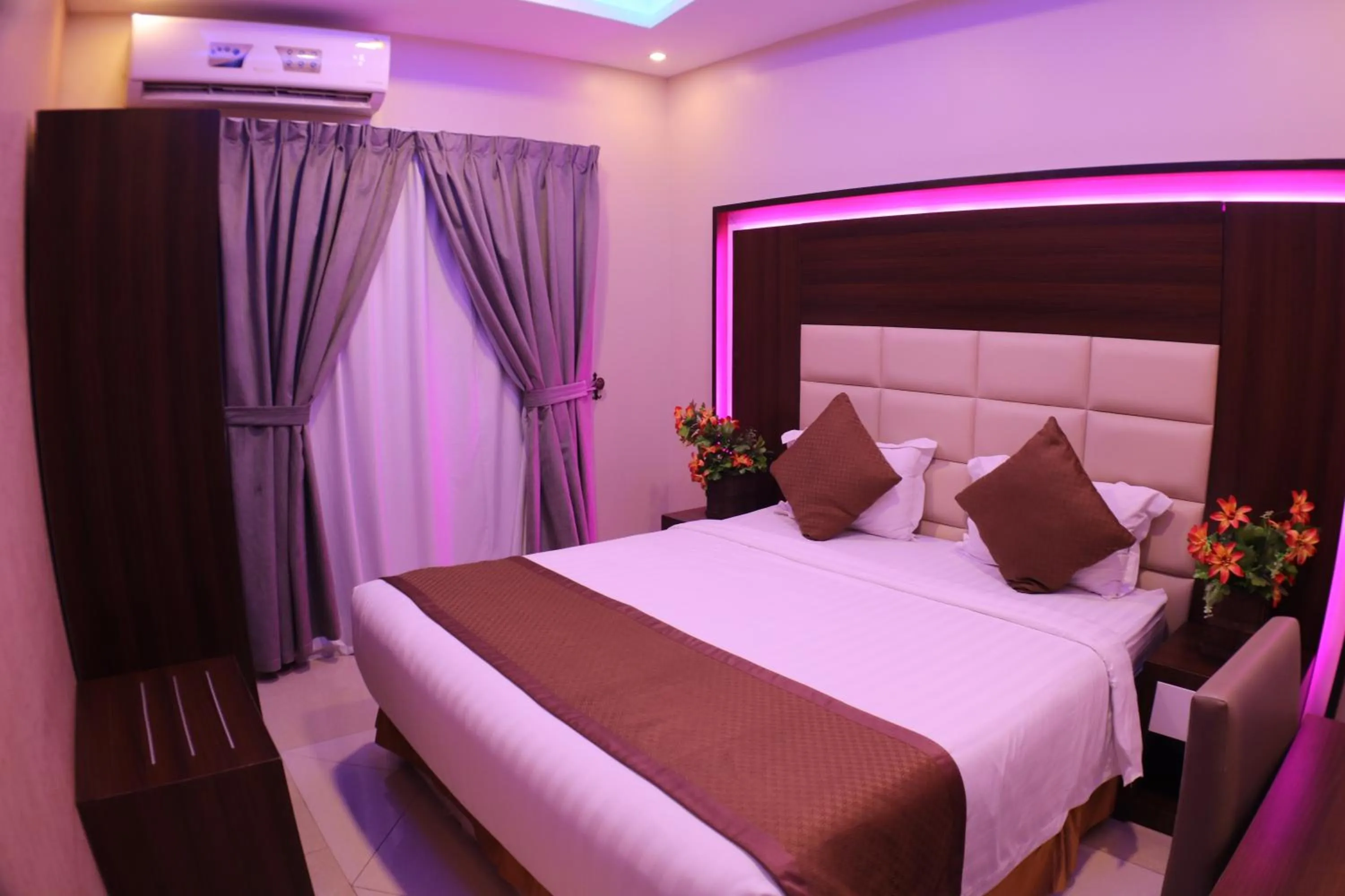 Bed in شقق سوات للشقق المخدومة