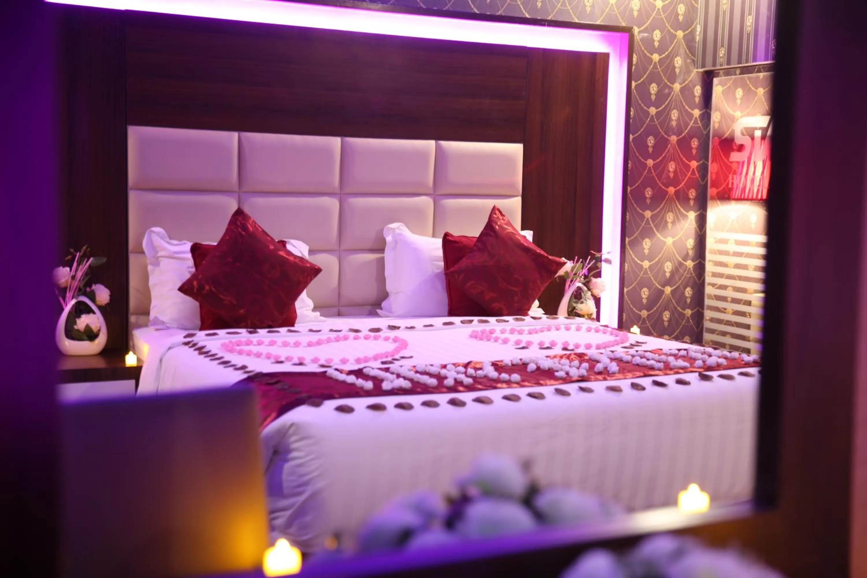 Bed in شقق سوات للشقق المخدومة