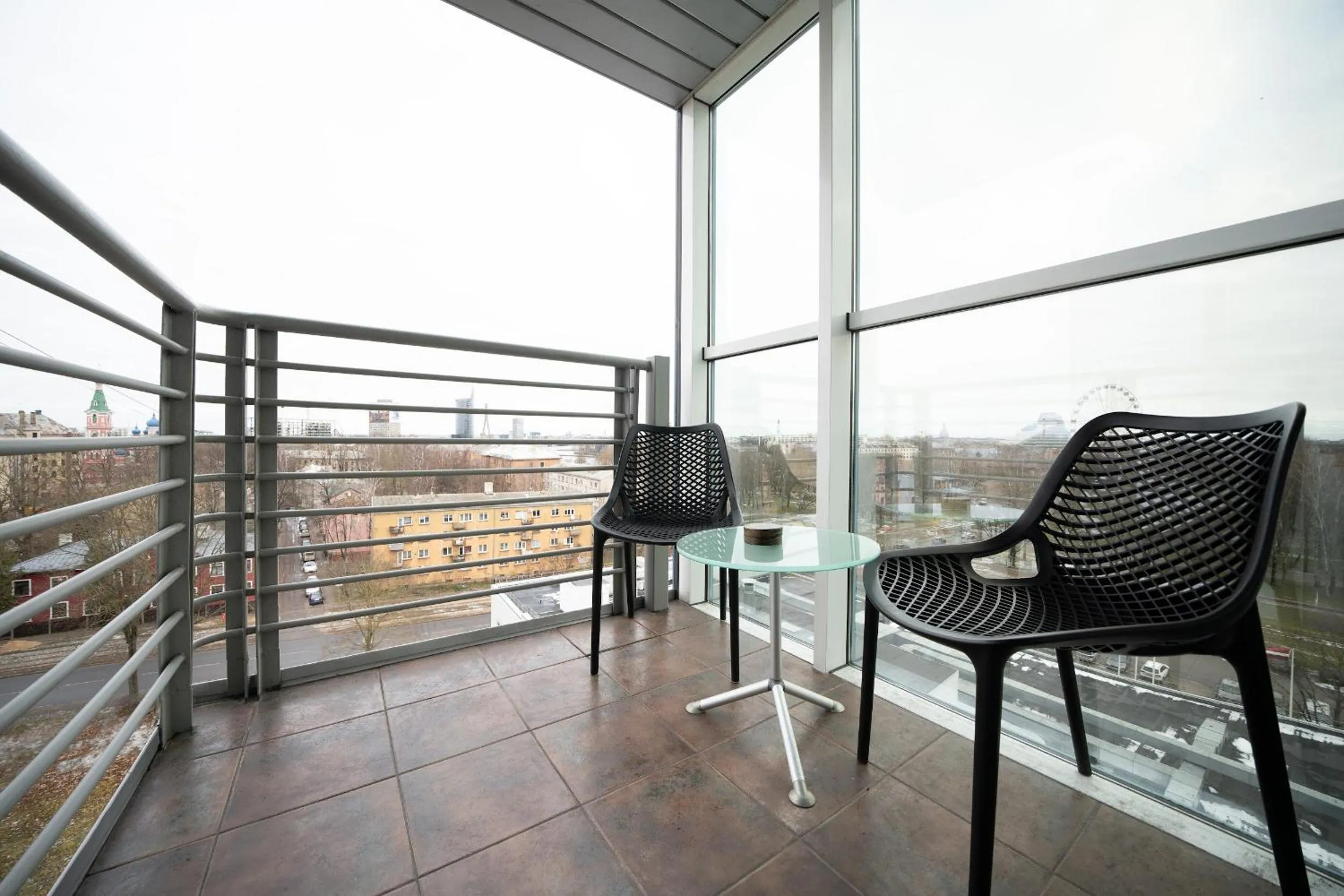 Balcony/Terrace in Bellevue Park Hotel Riga with FREE Parking