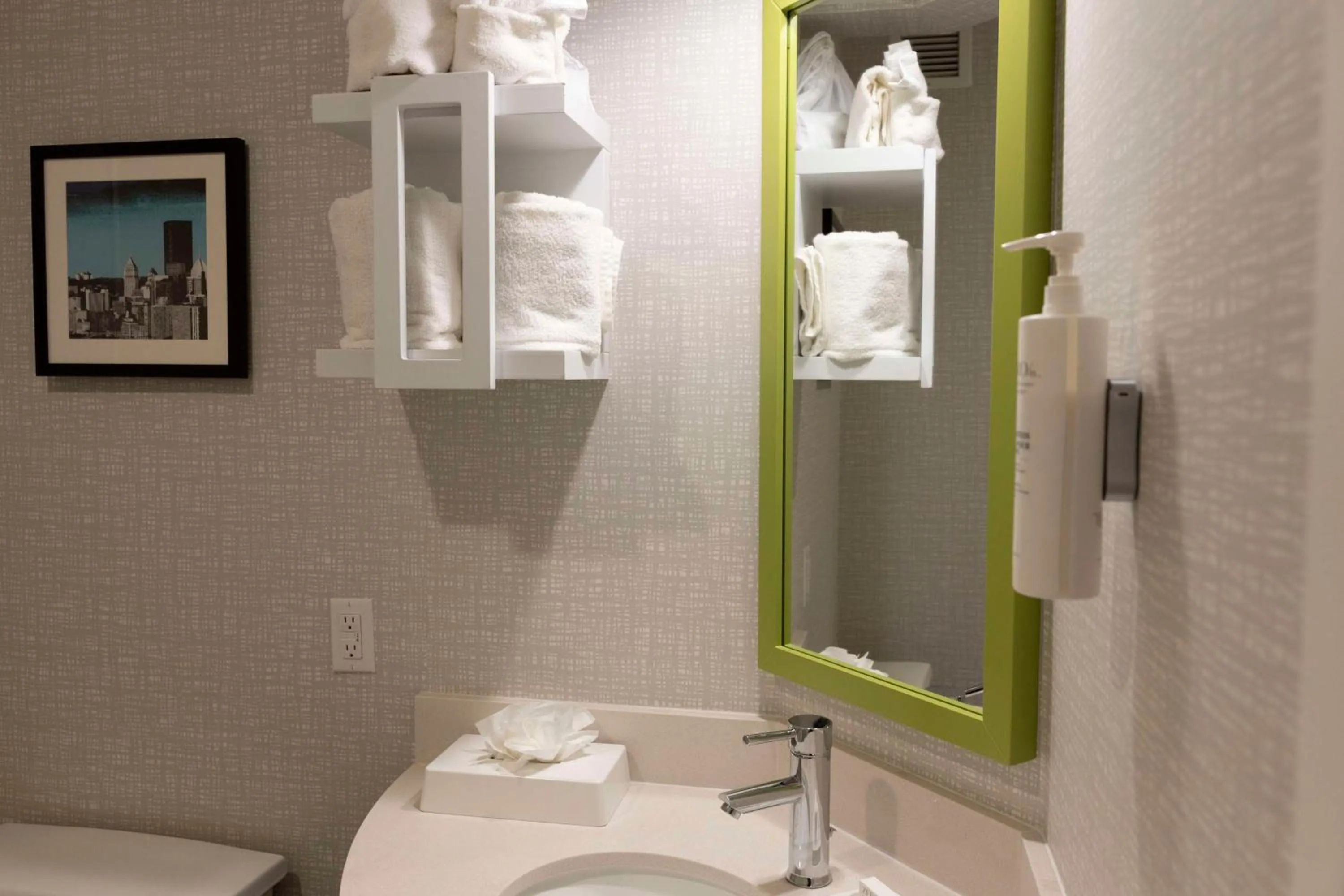 Bathroom in Hampton Inn Kent/Akron Area