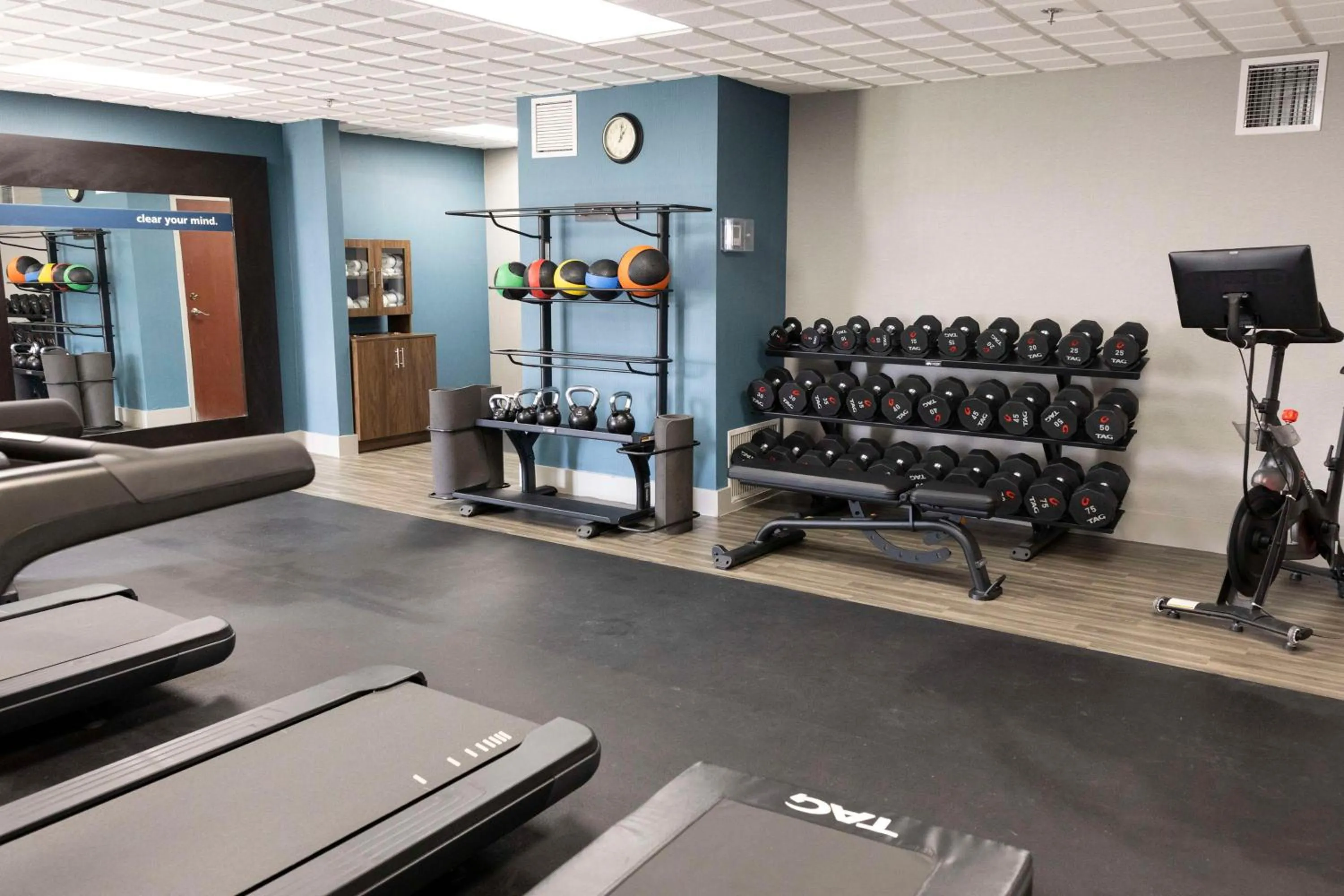 Fitness centre/facilities in Hampton Inn Kent/Akron Area