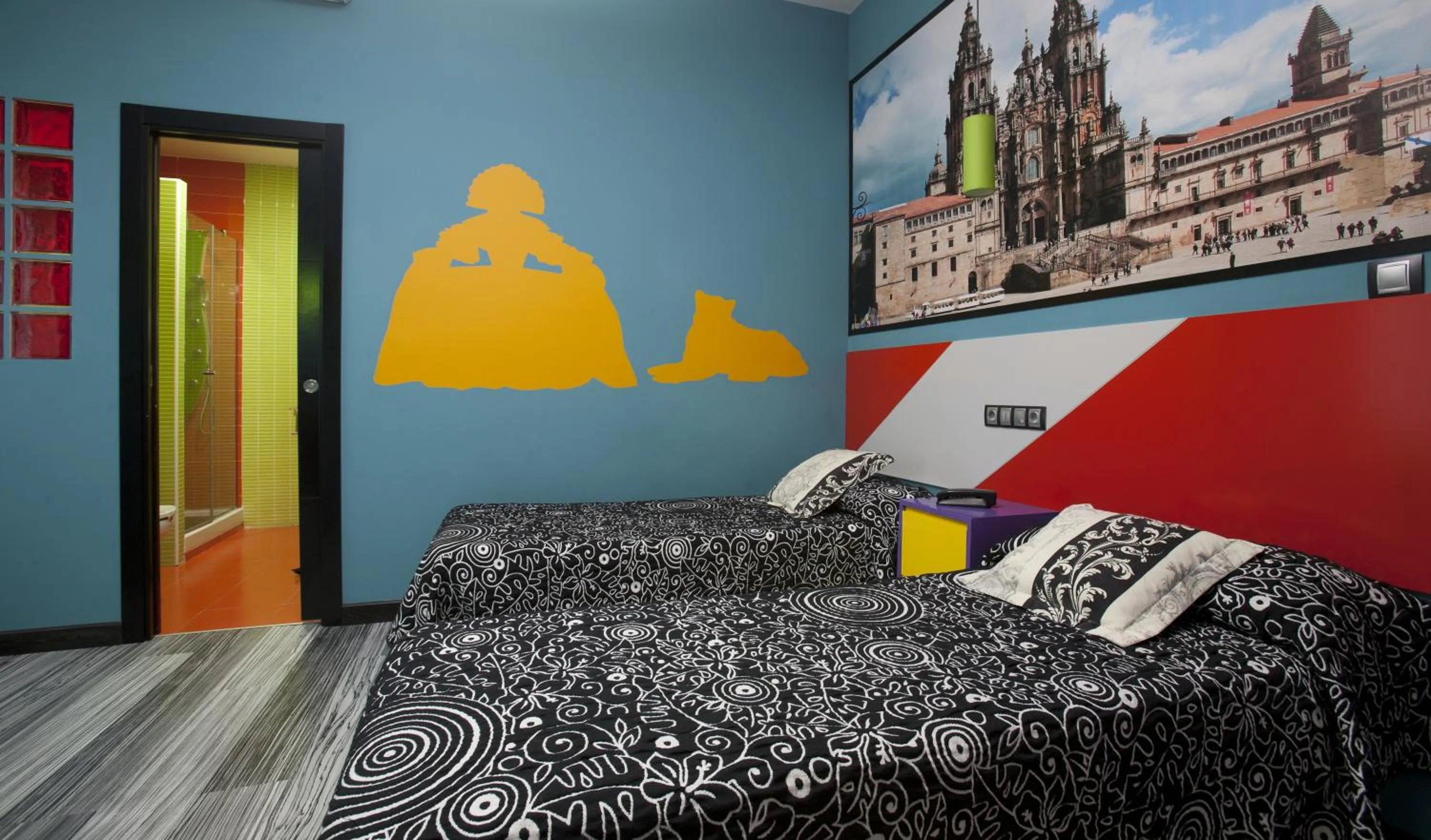 Bed in JC Rooms Santa Ana