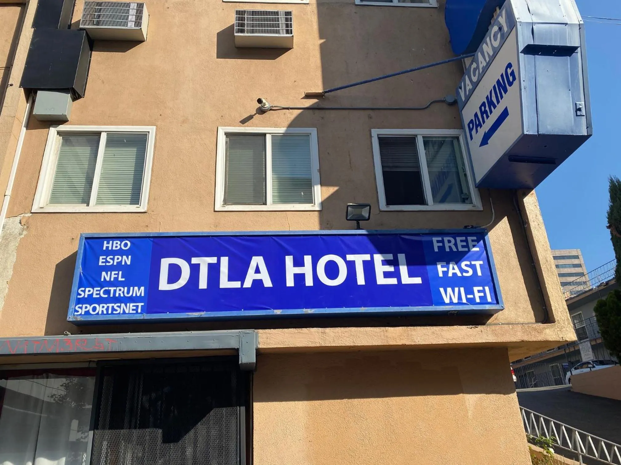 Property building in DTLA Hotel