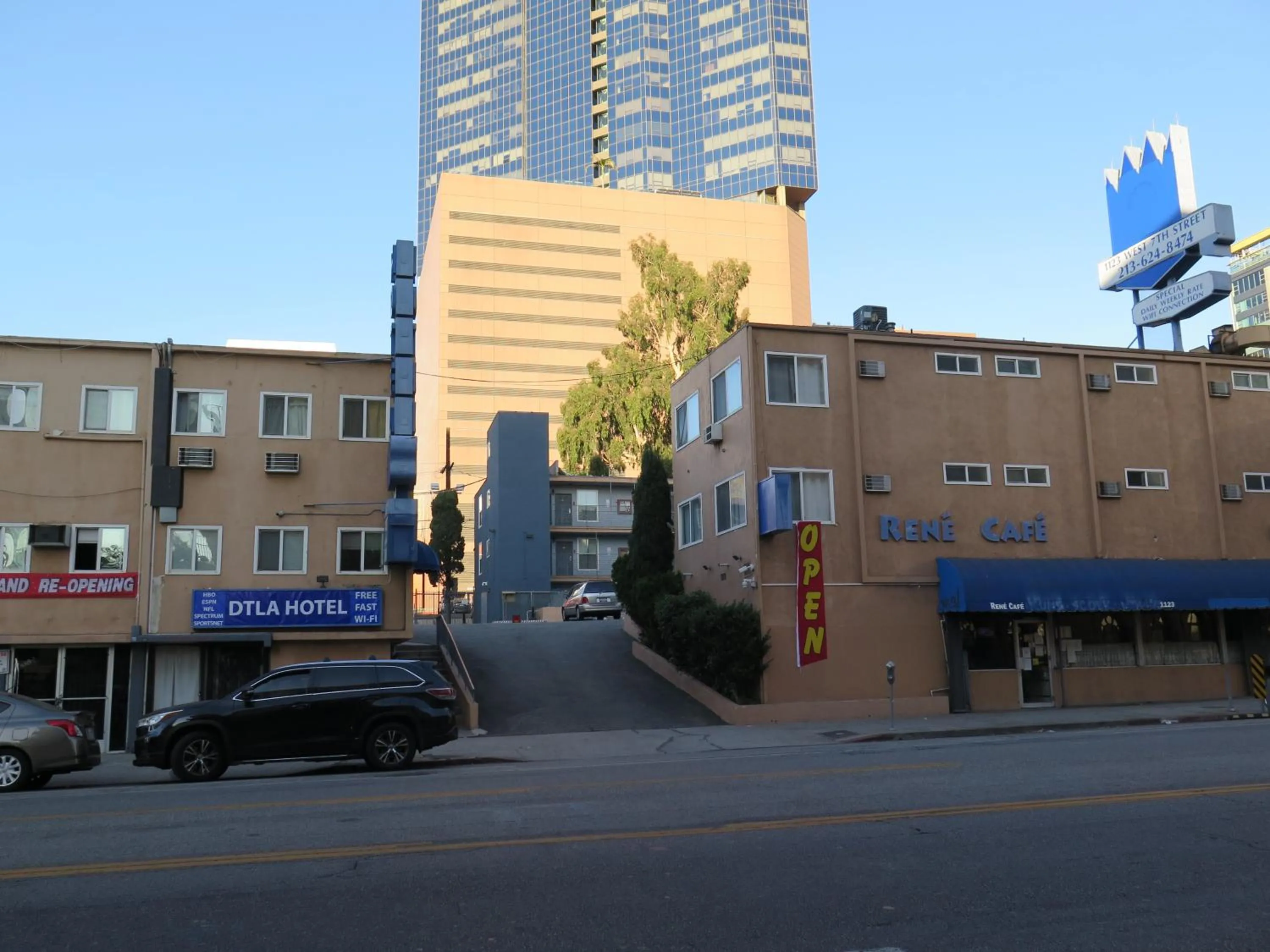 Property building in DTLA Hotel
