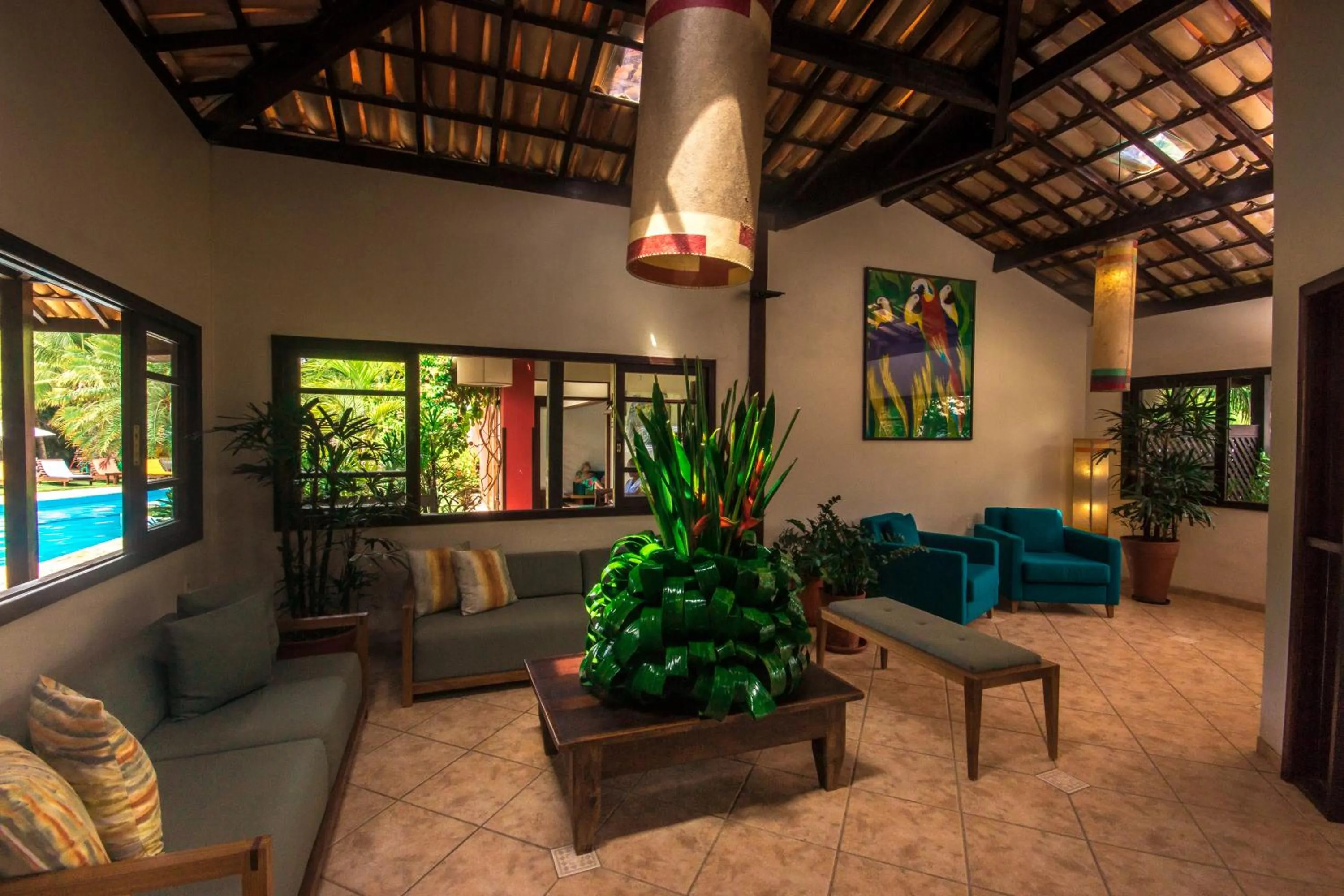 Lobby or reception in Porto Zarpa Hotel